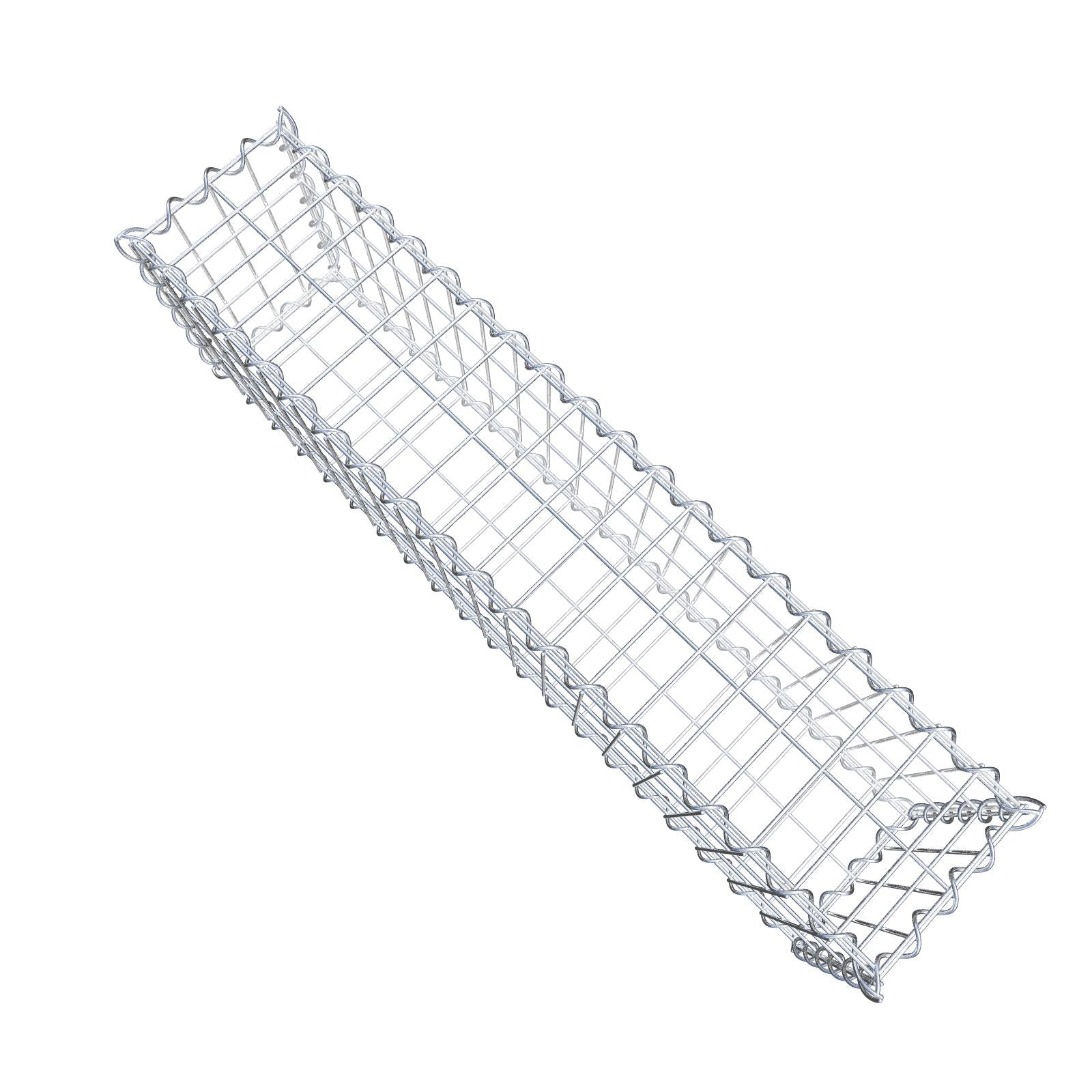 Gabion 100 cm x 30 cm x 20 cm (L x H x D), mesh size 5 cm x 10 cm, spiral