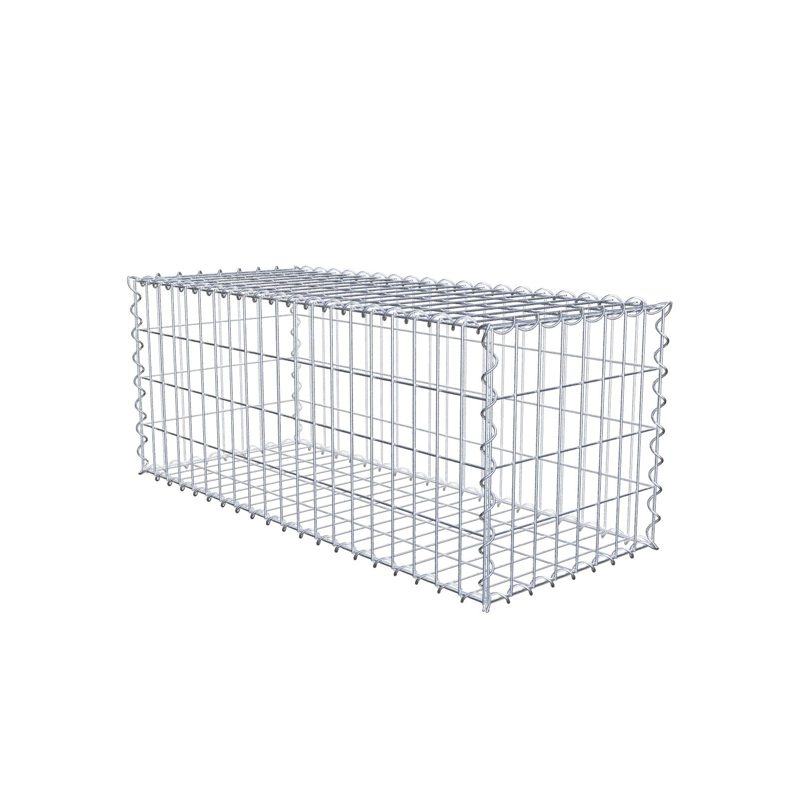 Gabbione 100 cm x 40 cm x 40 cm (L x H x P), maglia 5 cm x 10 cm, spirale