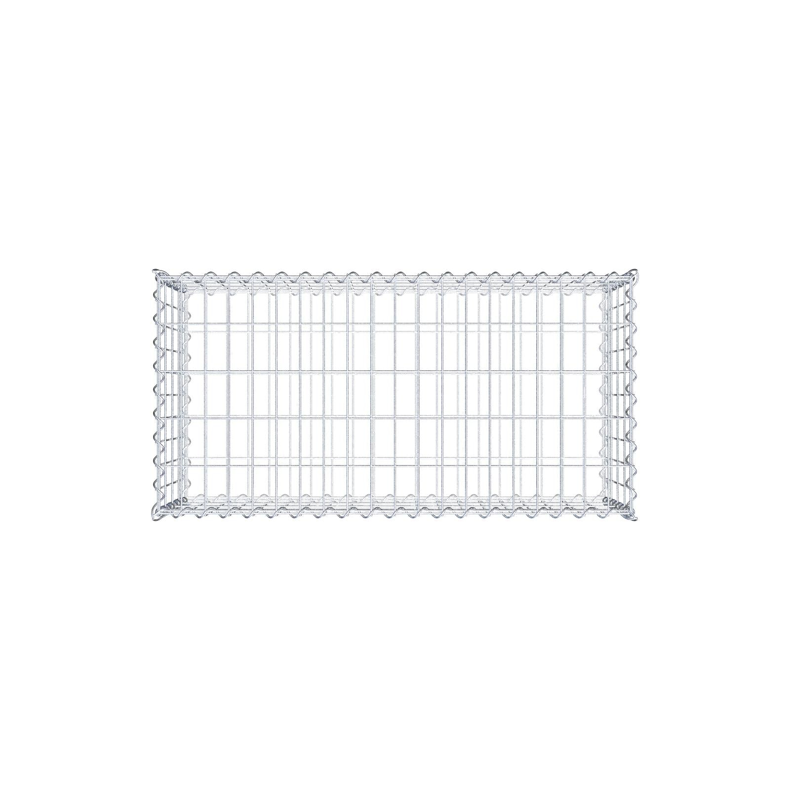 Gabion 100 cm x 40 cm x 50 cm (L x H x D), mesh size 5 cm x 10 cm, spiral