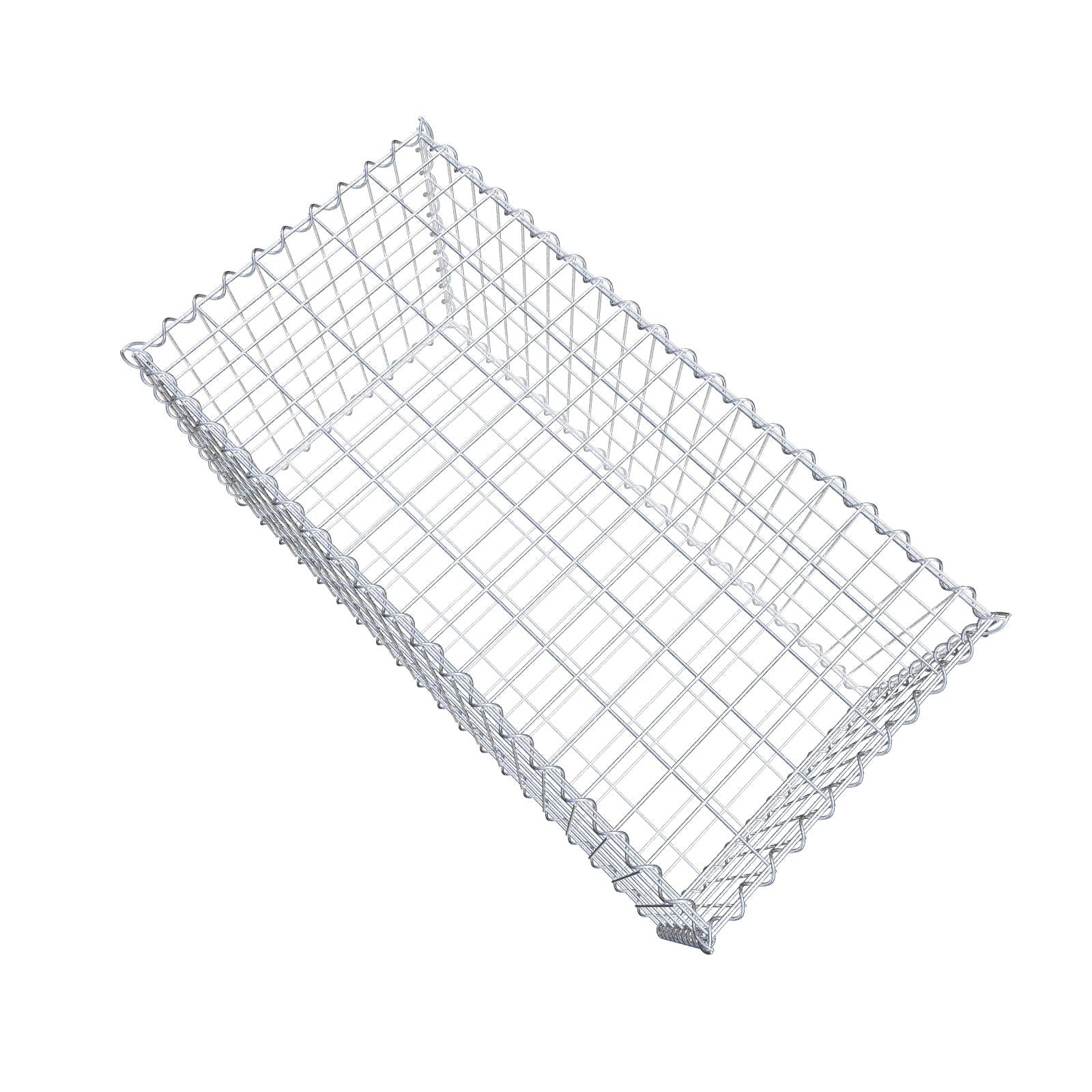 Gabione 100 cm x 50 cm x 50 cm (L x H x T), Maschenweite 5 cm x 10 cm, Spirale