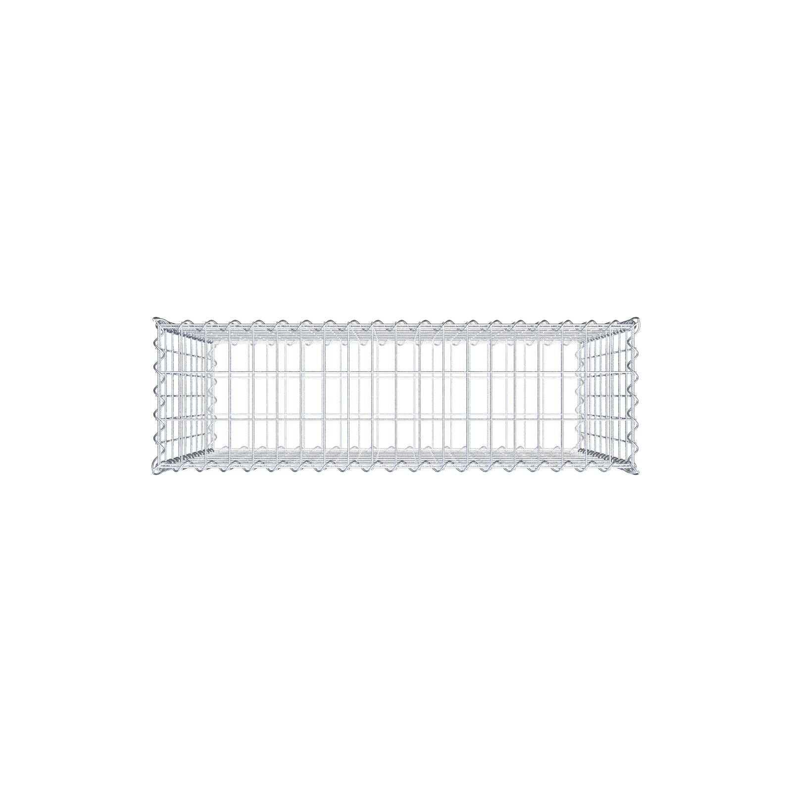 Gabion 100 cm x 90 cm x 30 cm (L x H x D), maskstorlek 5 cm x 10 cm, spiral