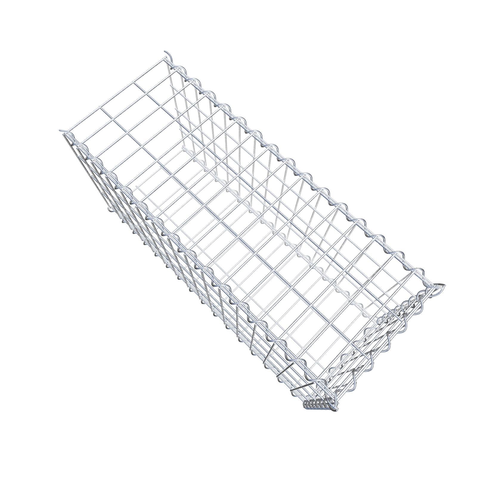 Anbaugabione Typ 2 80 cm x 40 cm x 30 cm (L x H x T), Maschenweite 5 cm x 10 cm, Spirale