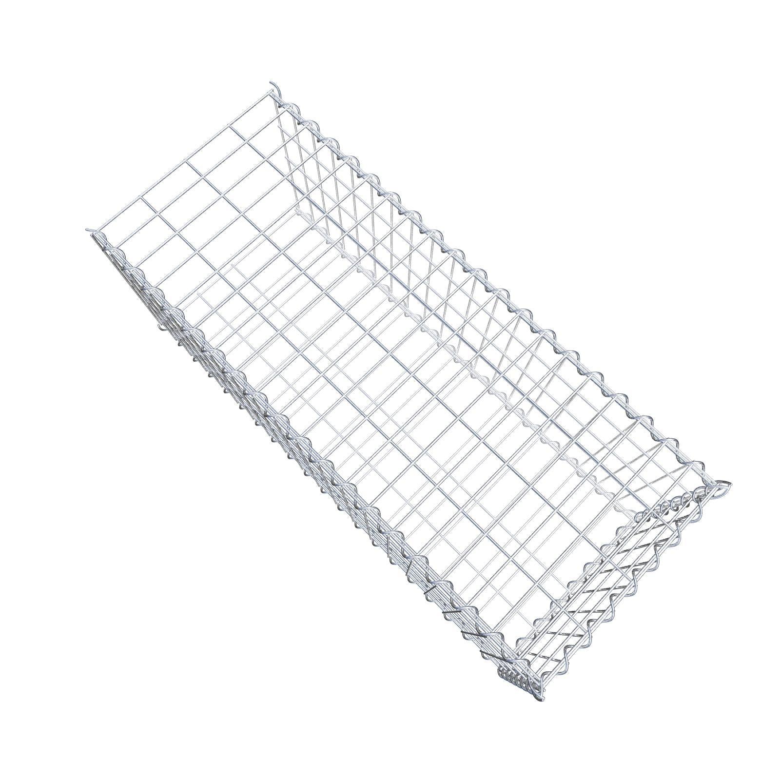 Gabião tipo 2 100 cm x 40 cm x 40 cm (C x A x P), malhagem 5 cm x 10 cm, espiral