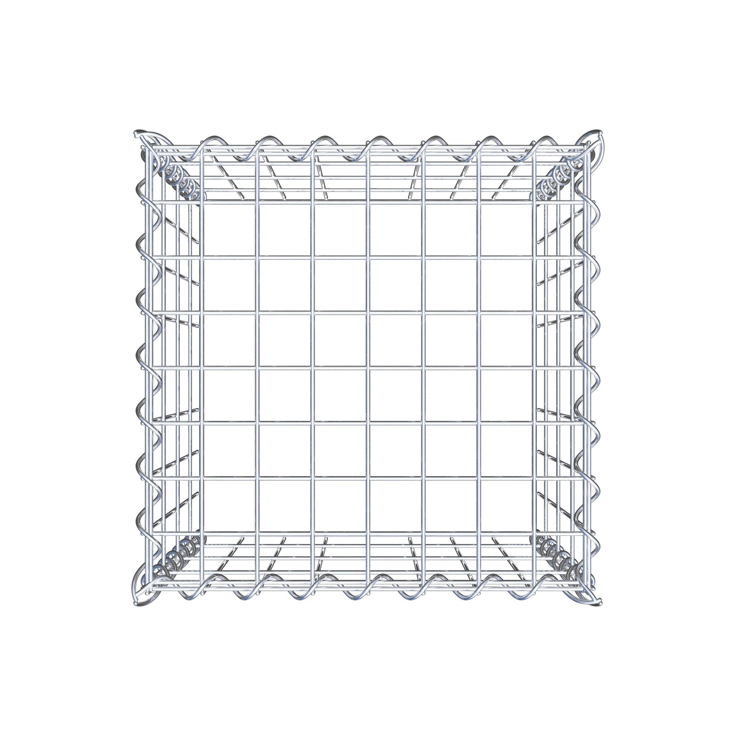 Anbaugabione Typ 3 40 cm x 40 cm x 40 cm (L x H x T), Maschenweite 5 cm x 10 cm, Spirale