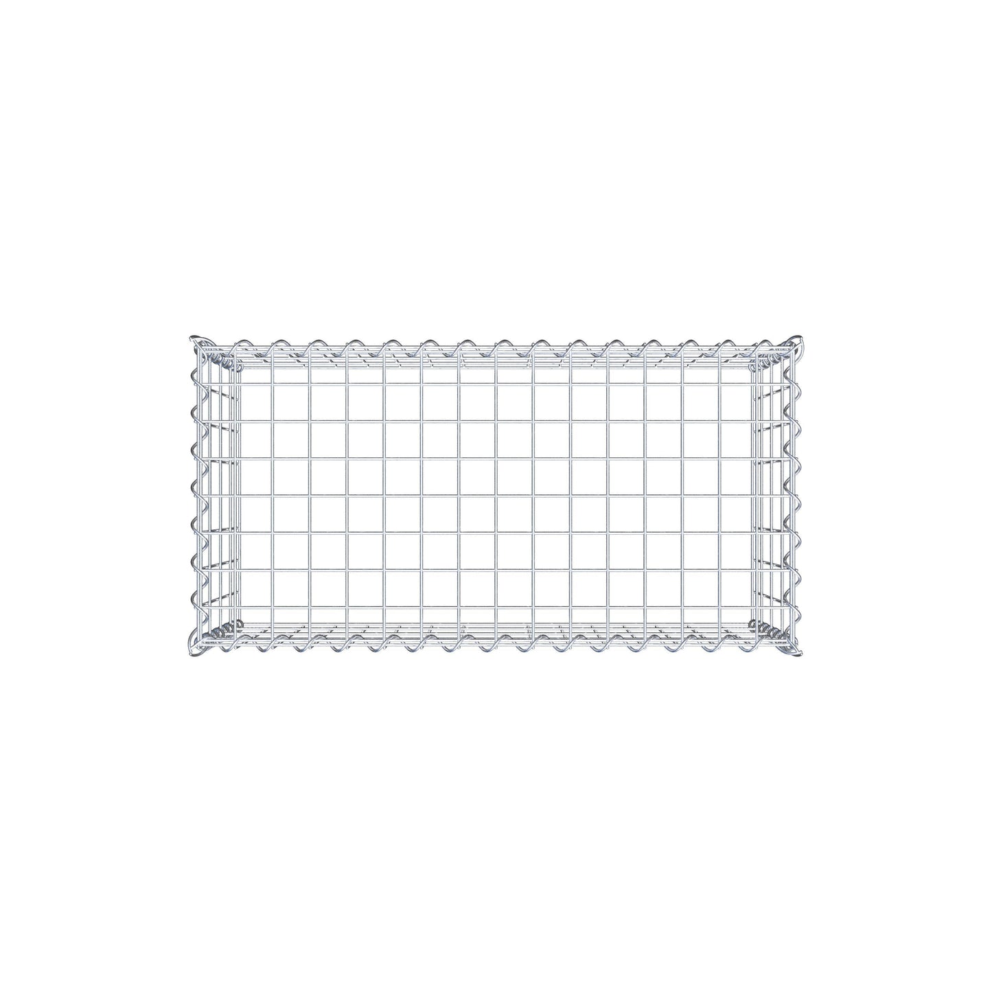 Grown-on gabion type 3 80 cm x 40 cm x 40 cm (L x H x D), mesh size 5 cm x 10 cm, spiral