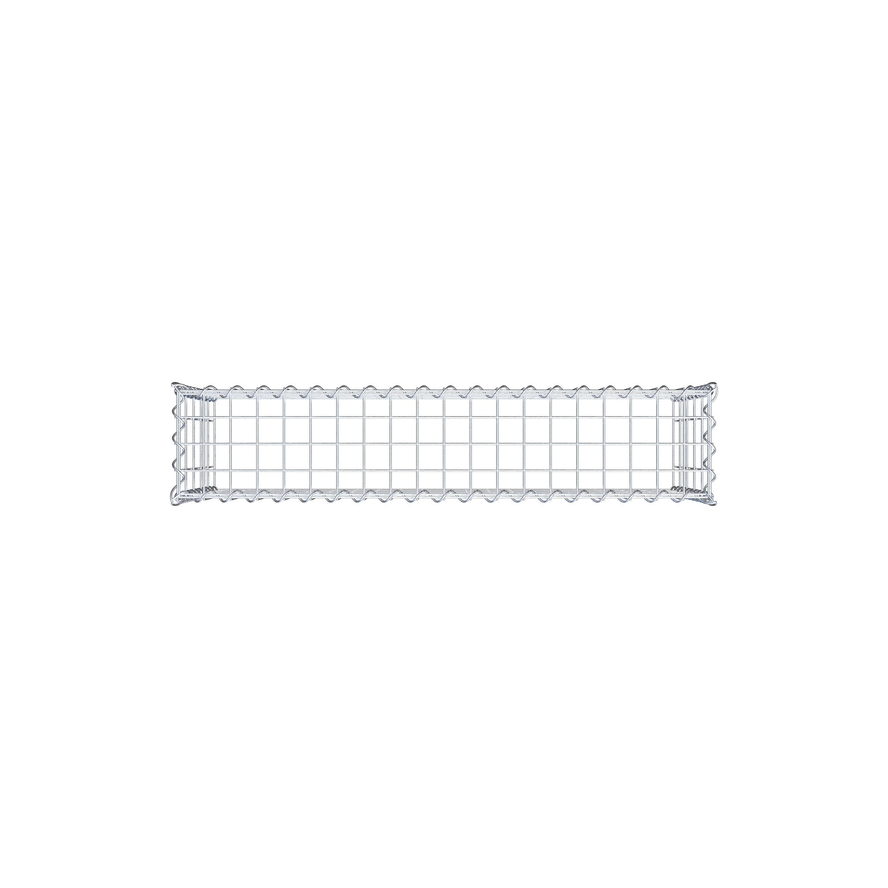 Gabião Tipo 3 100 cm x 50 cm x 20 cm (C x A x P), malhagem 5 cm x 10 cm, espiral