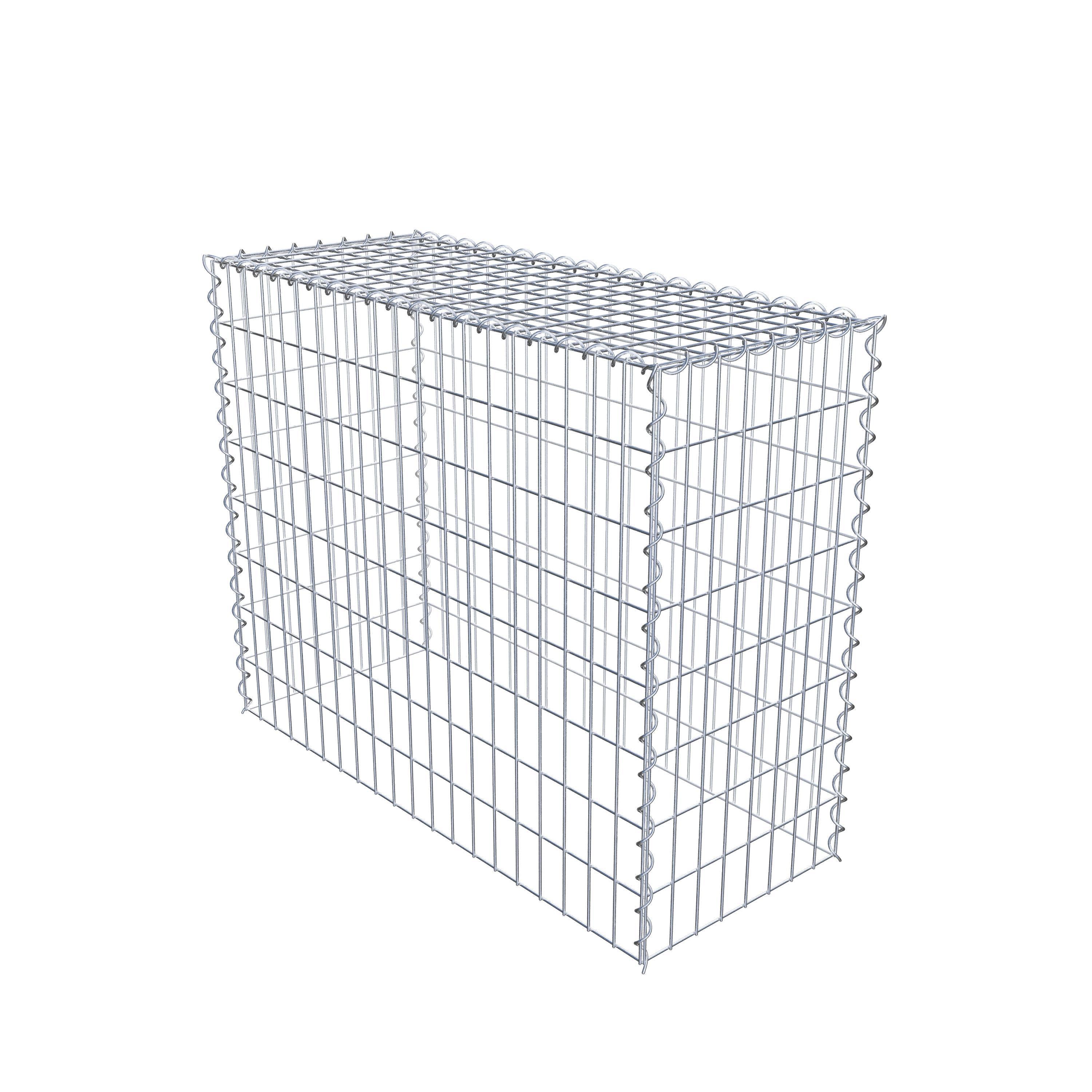 Anbaugabione Typ 3 100 cm x 80 cm x 40 cm (L x H x T), Maschenweite 5 cm x 10 cm, Spirale