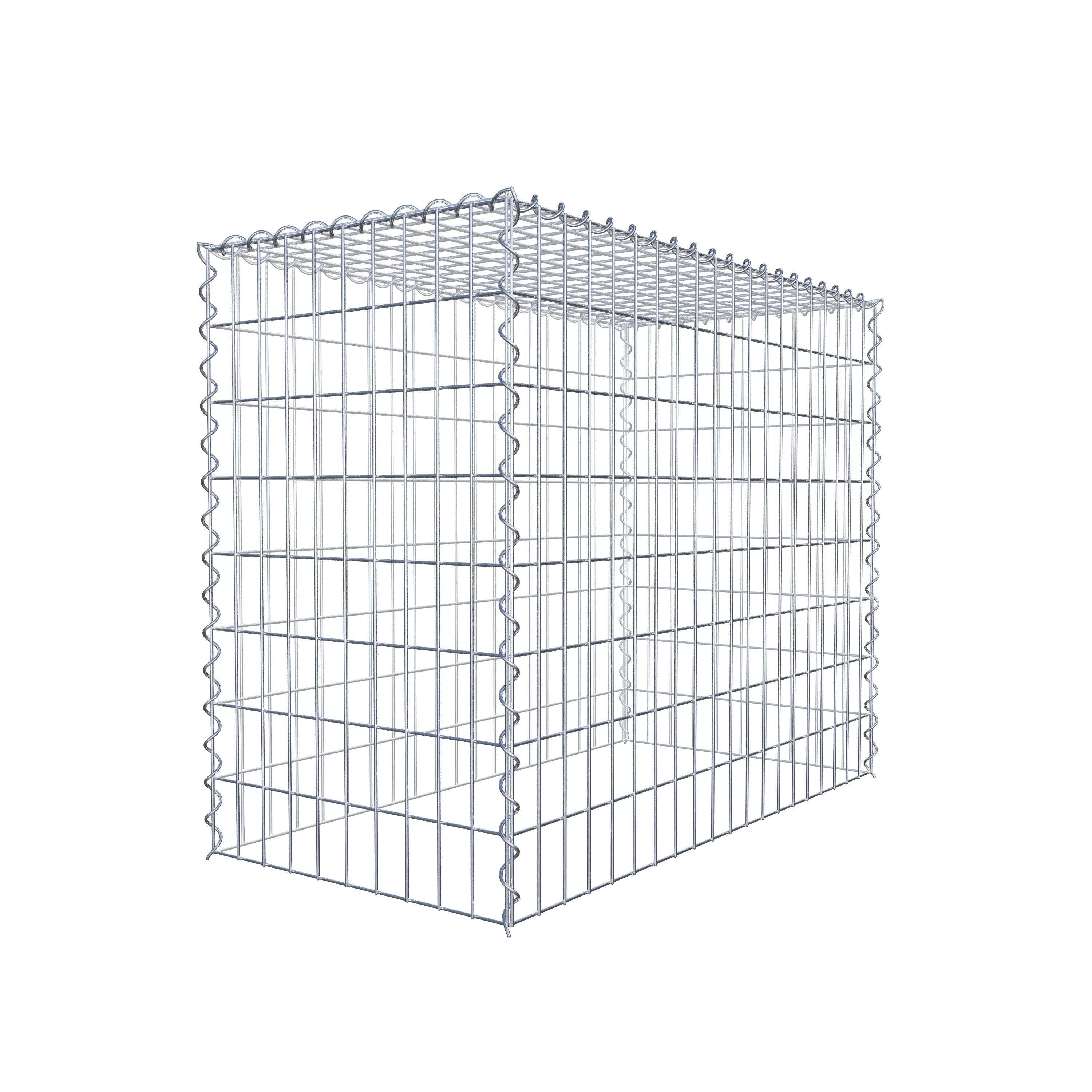 Gabion rapporté type 3 100 cm x 80 cm x 50 cm (L x H x P), mailles 5 cm x 10 cm, spirale