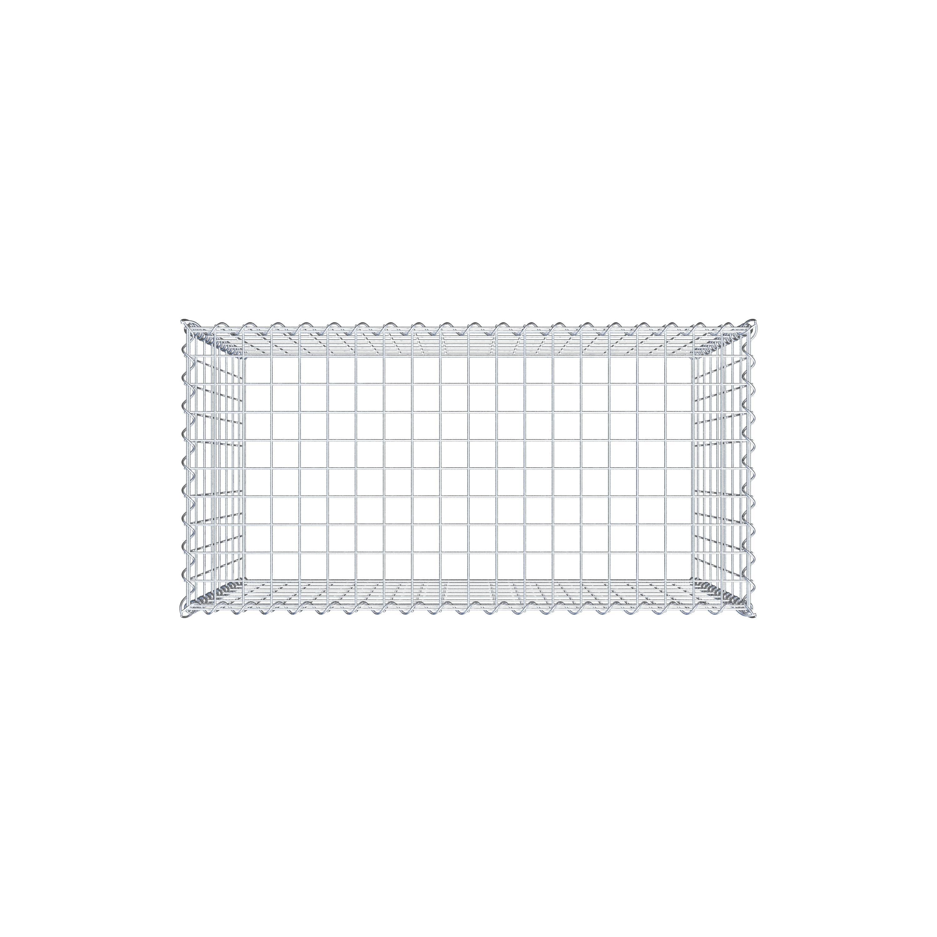 Gabion rapporté type 3 100 cm x 80 cm x 50 cm (L x H x P), mailles 5 cm x 10 cm, spirale