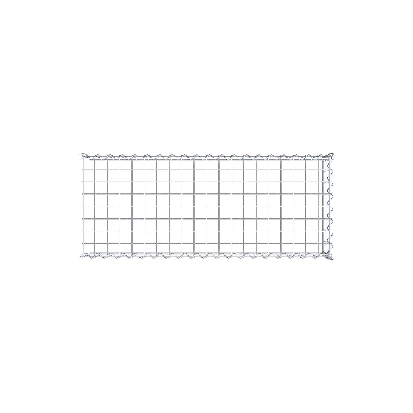 Grown-on gabion type 4 100 cm x 20 cm x 40 cm (L x H x D), mesh size 5 cm x 10 cm, spiral
