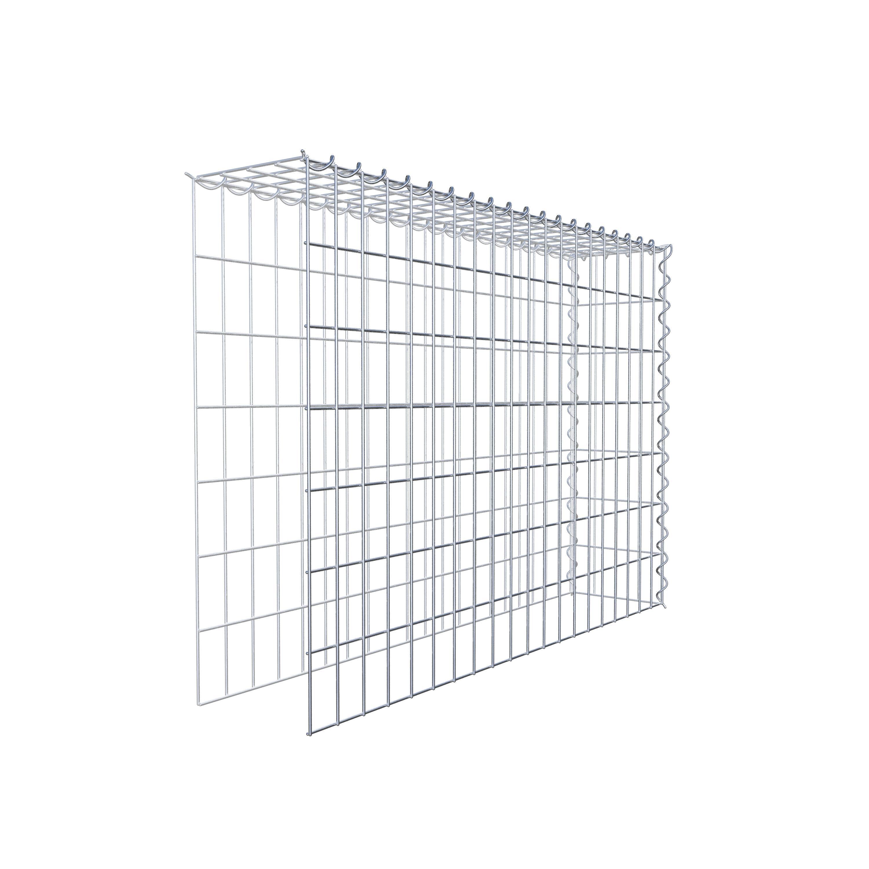 Gavión complementario tipo 4 100 cm x 70 cm x 20 cm (L x A x P), malla 5 cm x 10 cm, espiral