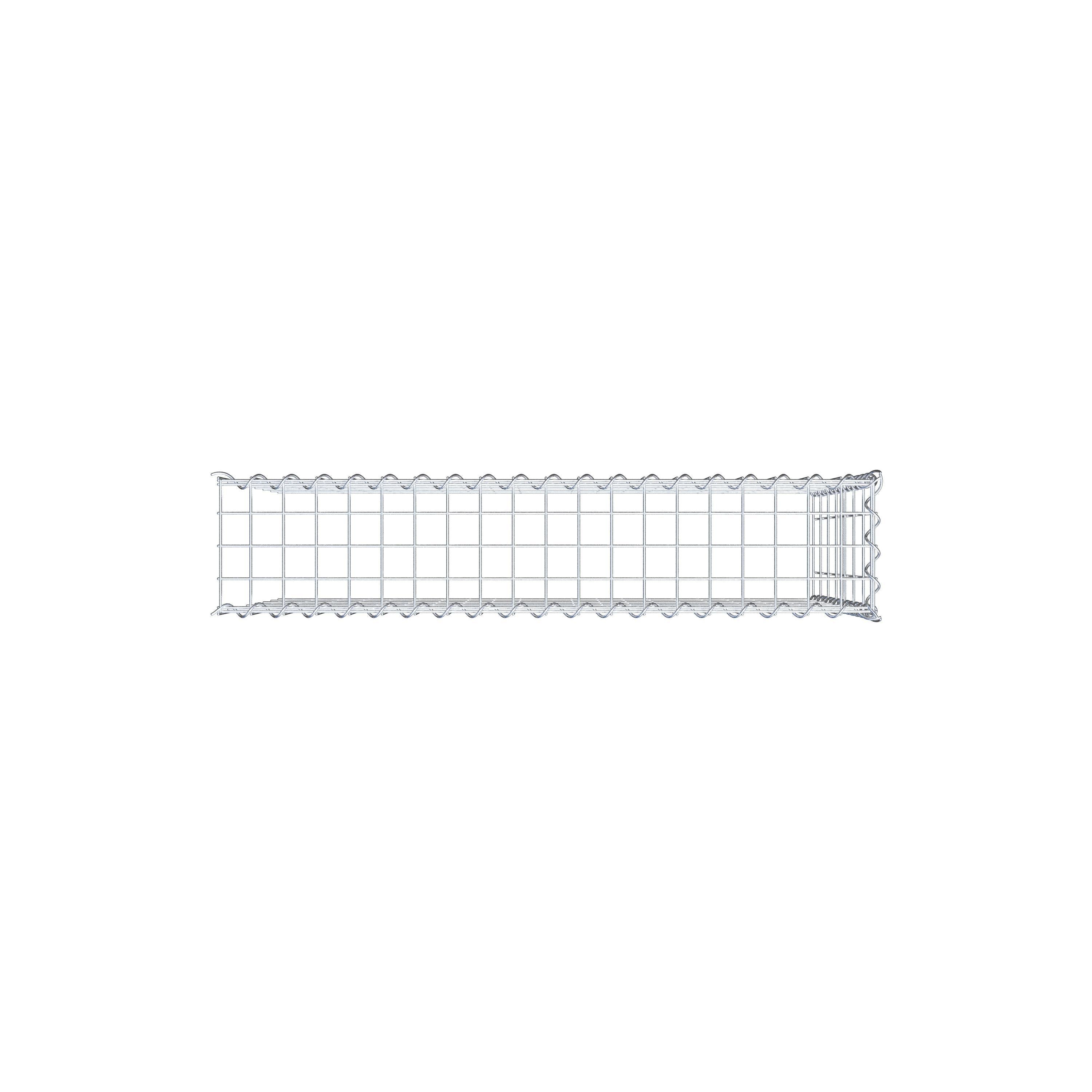 Gavión complementario tipo 4 100 cm x 70 cm x 20 cm (L x A x P), malla 5 cm x 10 cm, espiral