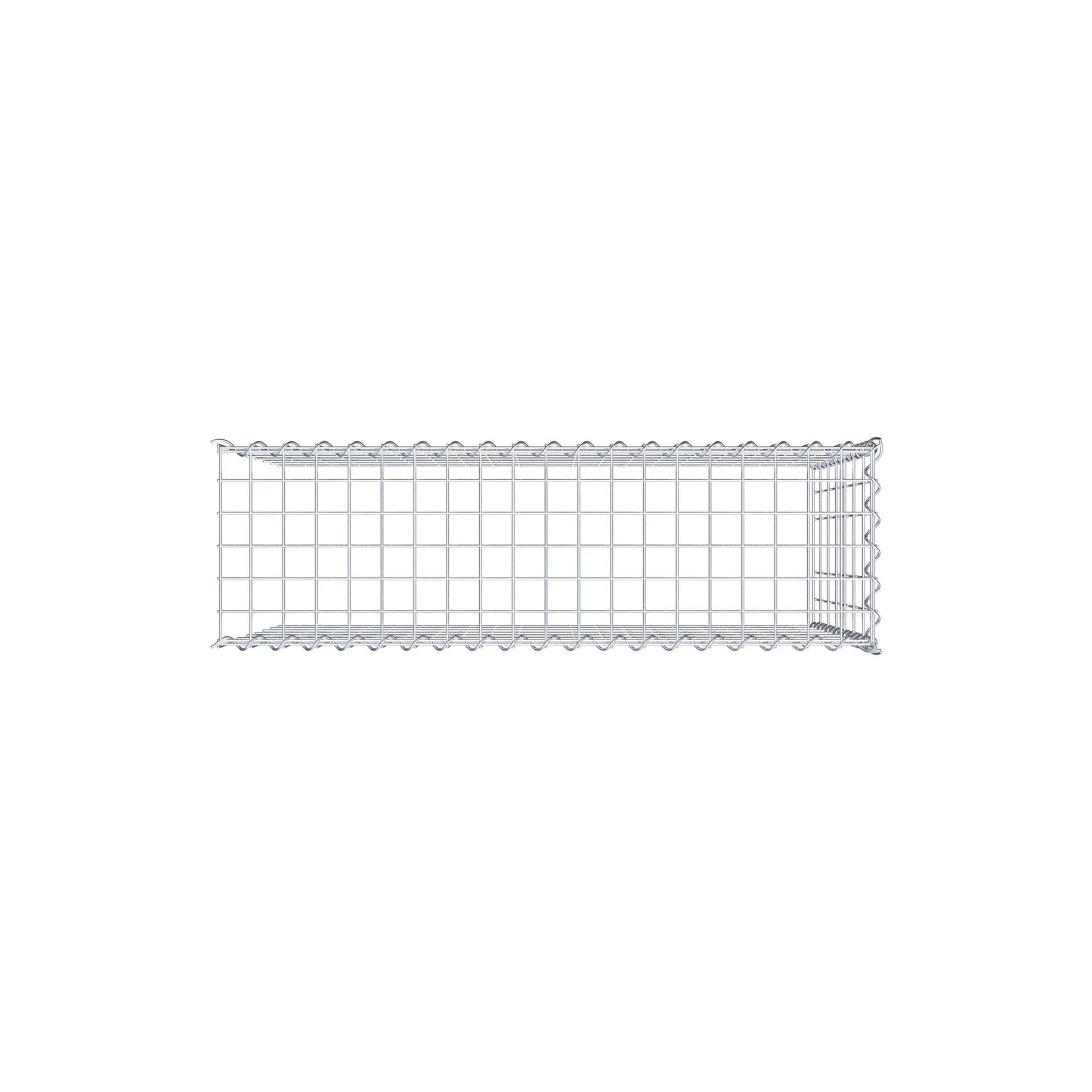 Grown-on gabion type 4 100 cm x 70 cm x 30 cm (L x H x D), mesh size 5 cm x 10 cm, spiral
