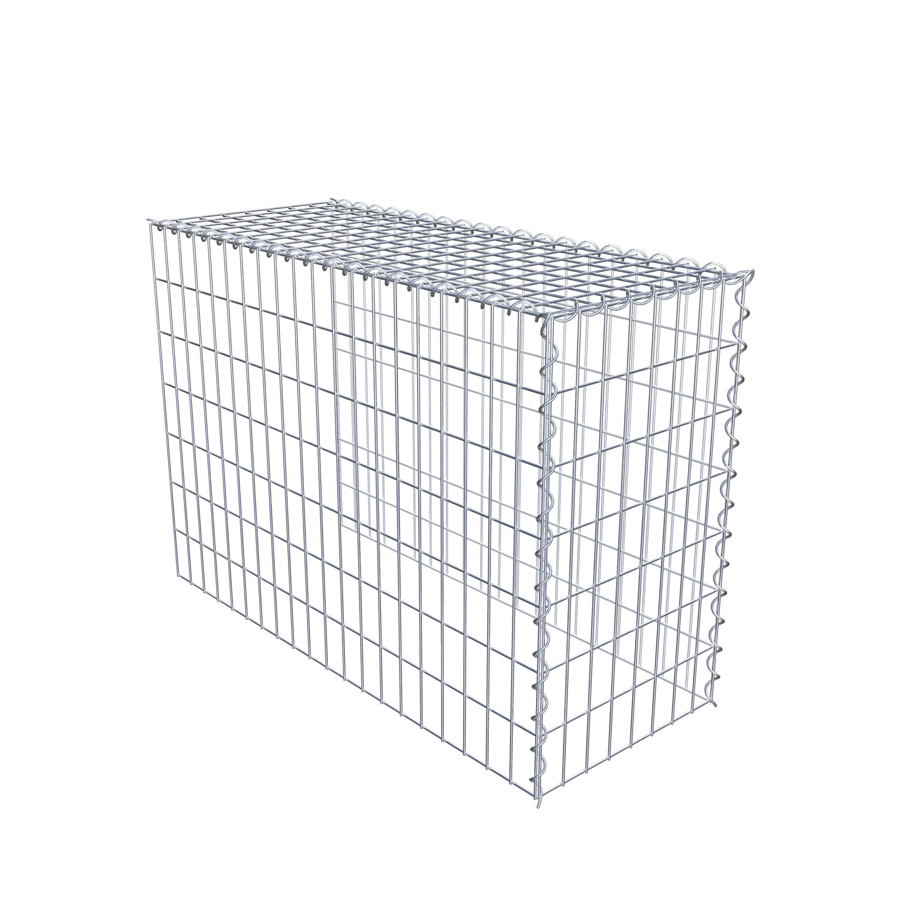 Gabion rapporté type 4 100 cm x 70 cm x 40 cm (L x H x P), mailles 5 cm x 10 cm, spirale