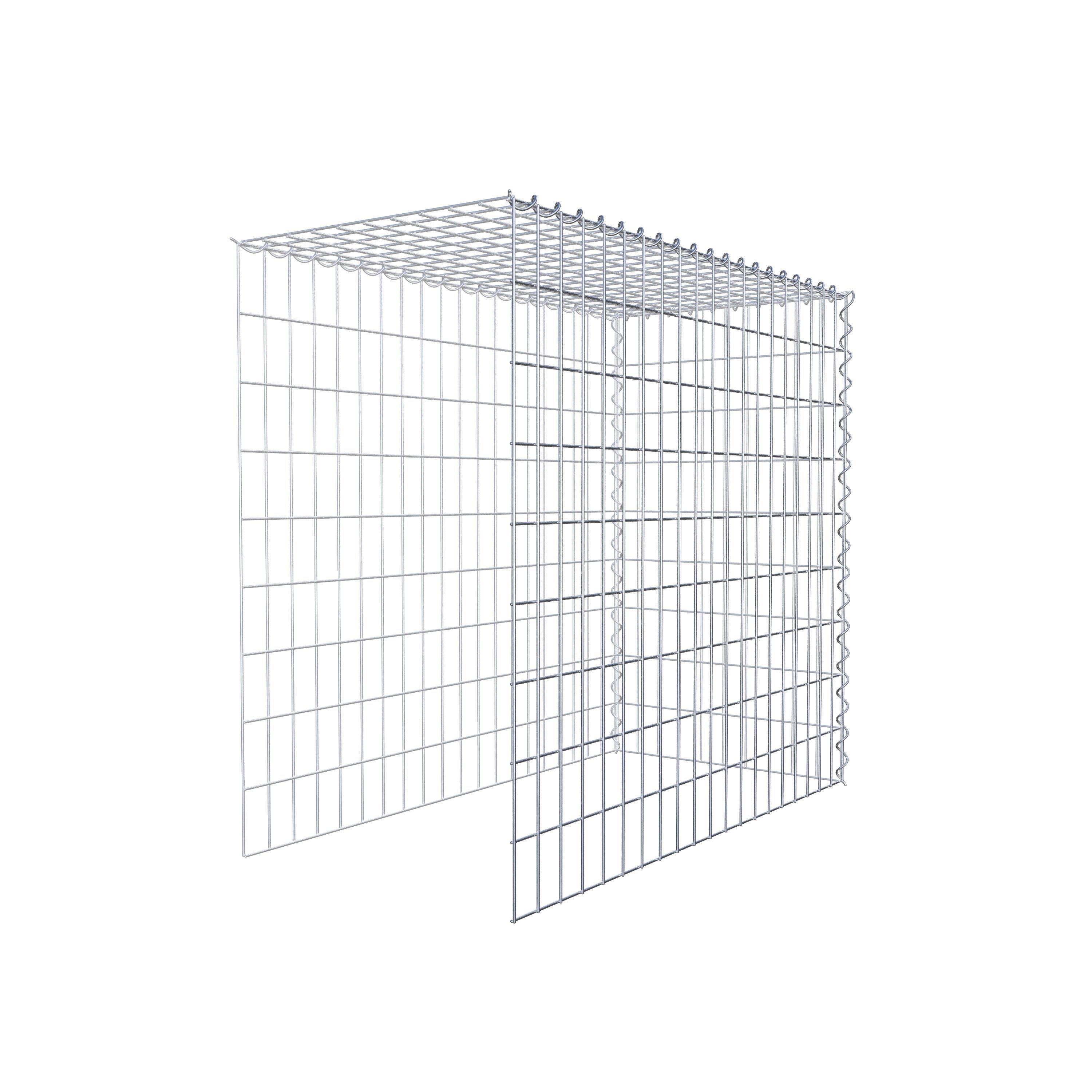 Gavión complementario tipo 4 100 cm x 90 cm x 50 cm (L x A x P), malla 5 cm x 10 cm, espiral
