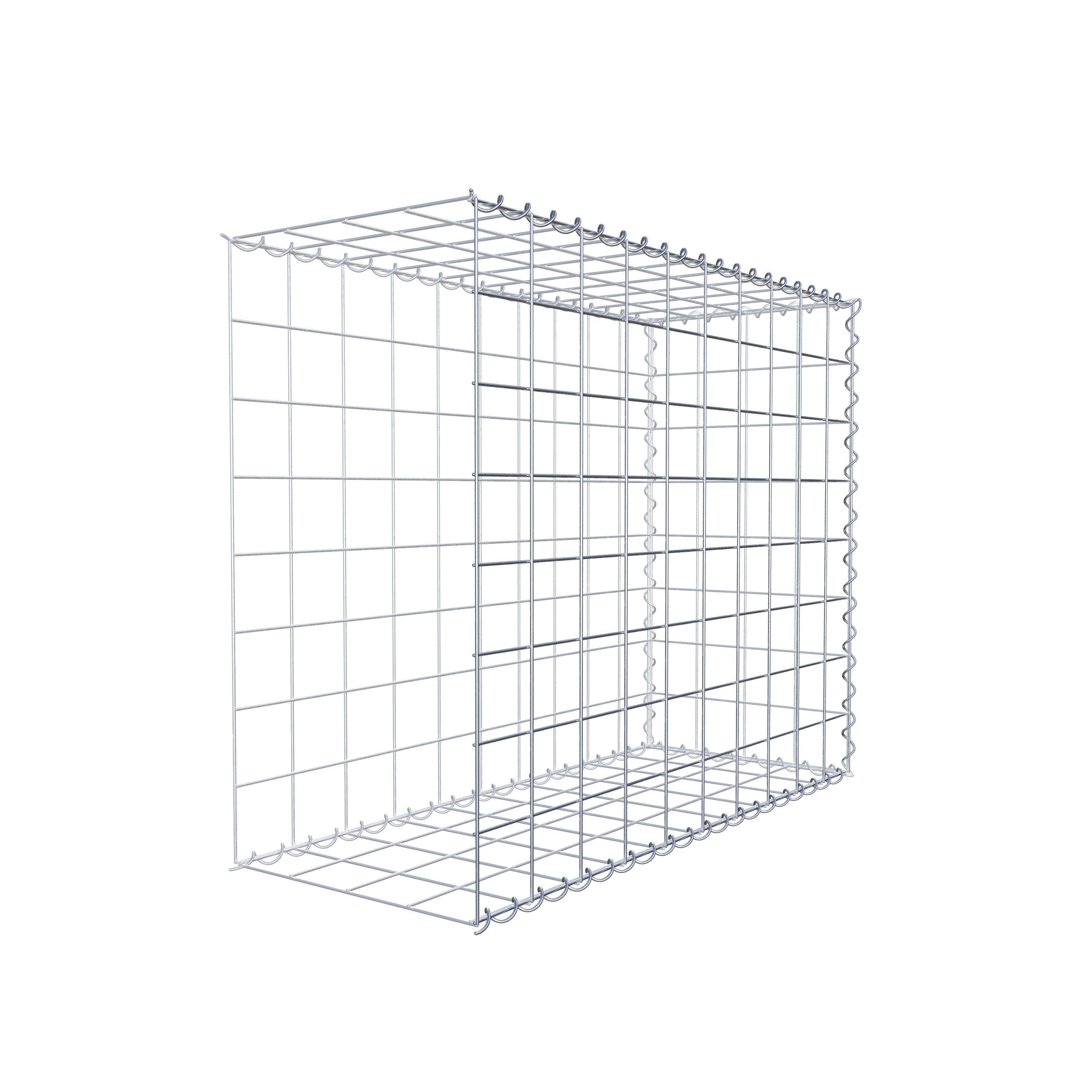 Gabião tipo 2 100 cm x 80 cm x 40 cm (C x A x P), malhagem 10 cm x 10 cm, espiral