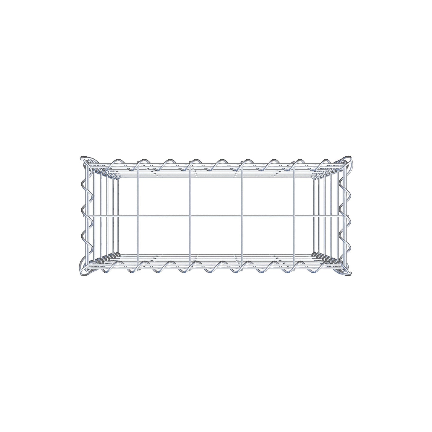 Add-on schanskorf type 3 50 cm x 50 cm x 20 cm (L x H x D), maaswijdte 10 cm x 10 cm, spiraal