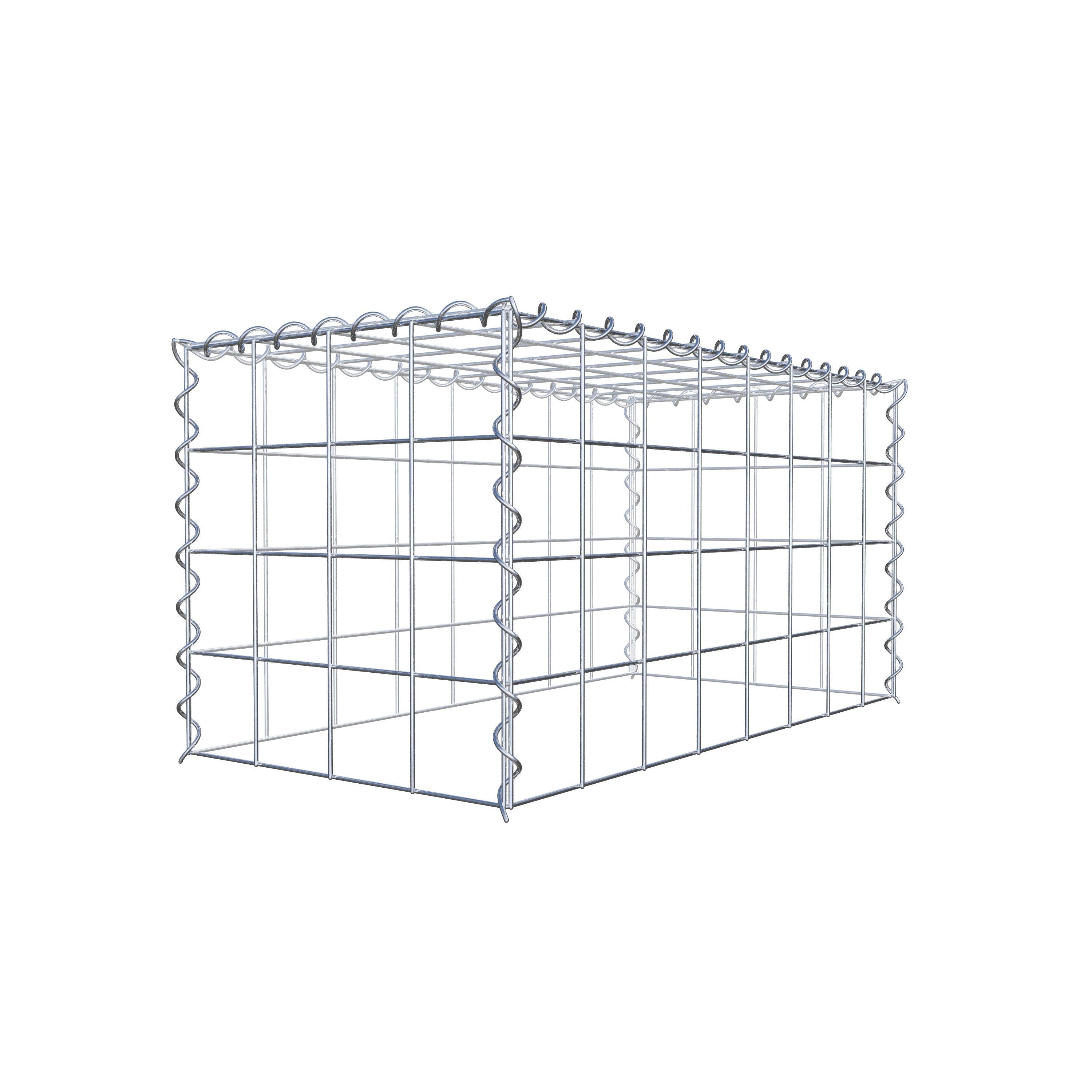 Add-on schanskorf type 3 80 cm x 40 cm x 40 cm (L x H x D), maaswijdte 10 cm x 10 cm, spiraal