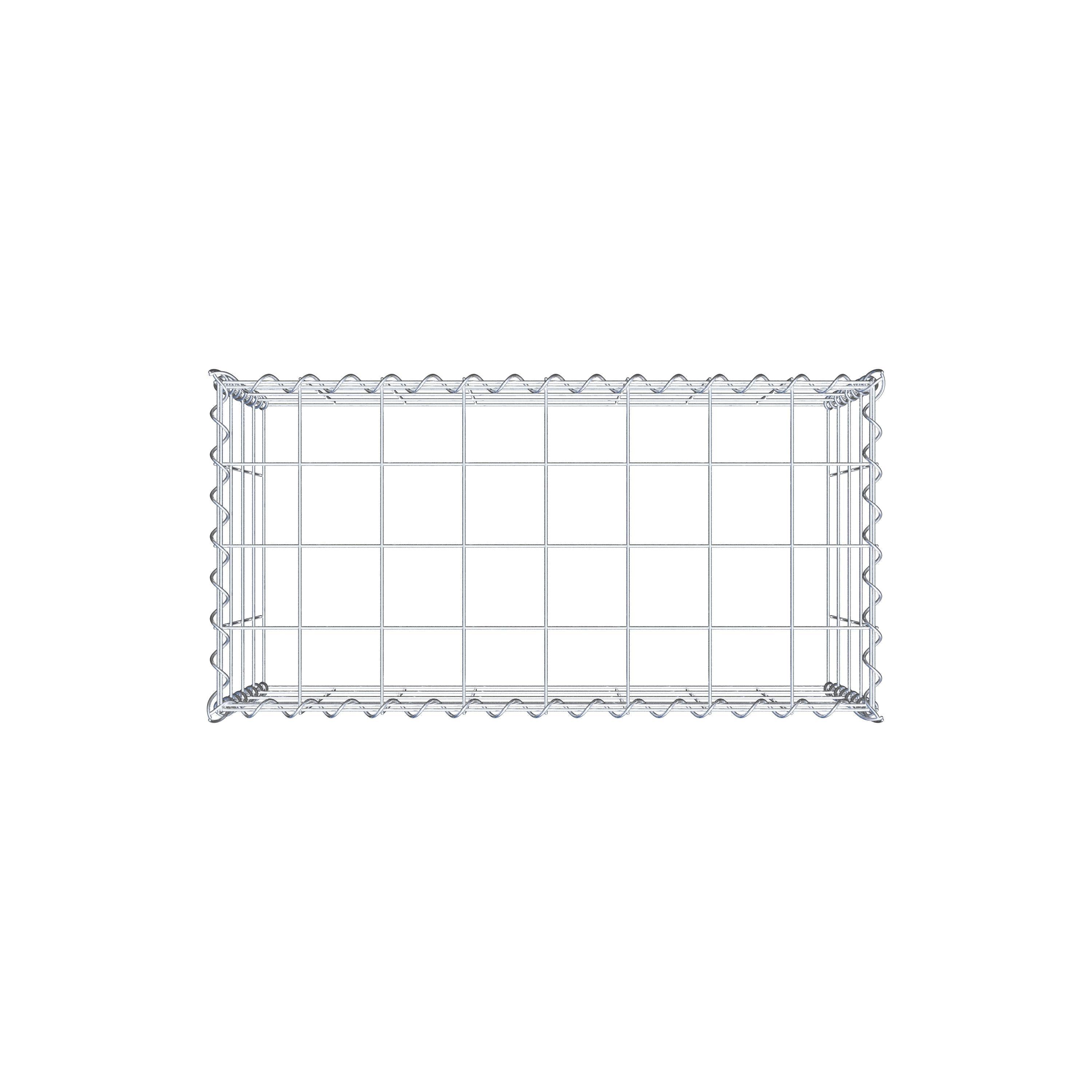 Add-on schanskorf type 3 80 cm x 40 cm x 40 cm (L x H x D), maaswijdte 10 cm x 10 cm, spiraal