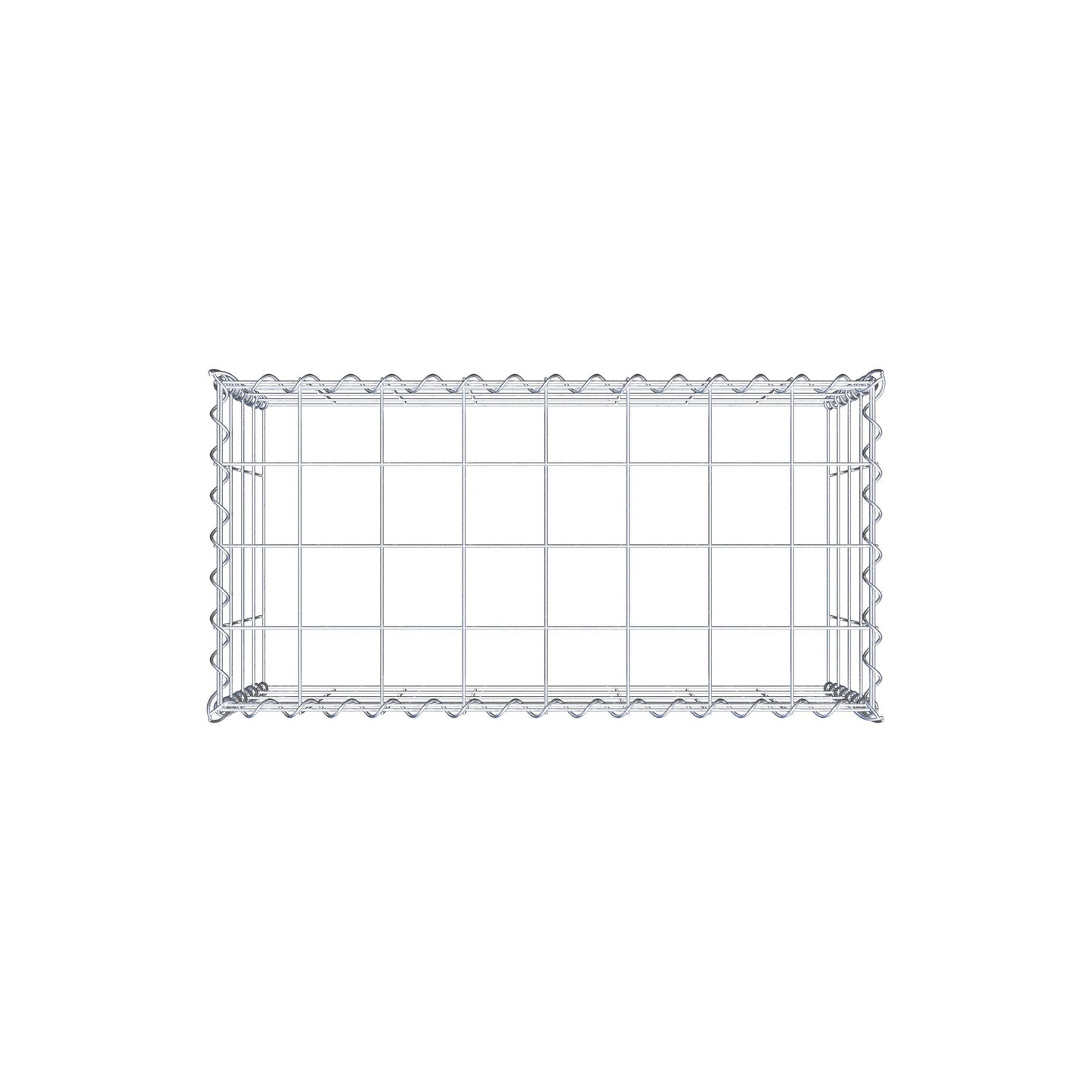 Anbaugabione Typ 3 80 cm x 40 cm x 40 cm (L x H x T), Maschenweite 10 cm x 10 cm, Spirale