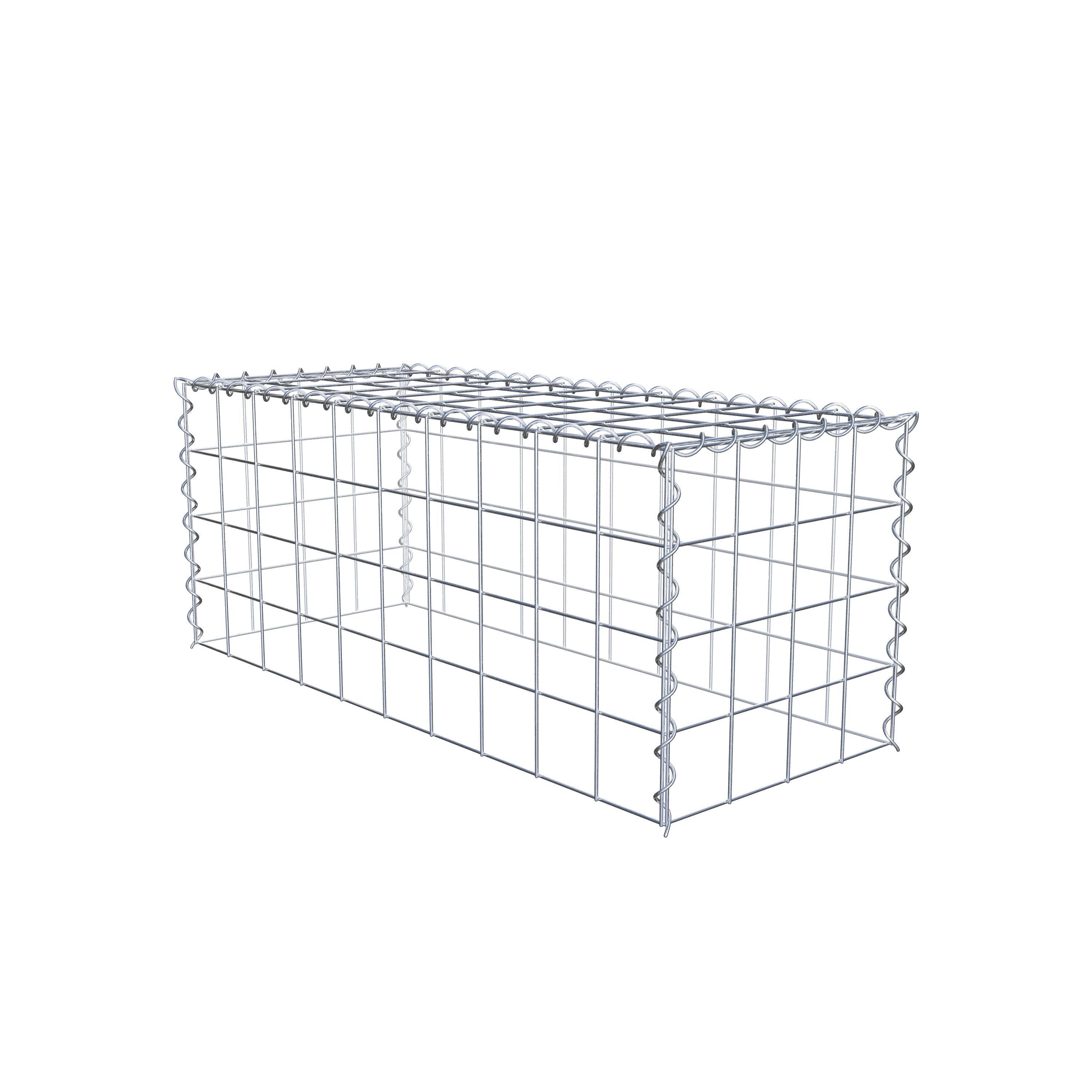 Gavión complementario tipo 3 100 cm x 40 cm x 40 cm (L x A x P), malla 10 cm x 10 cm, espiral