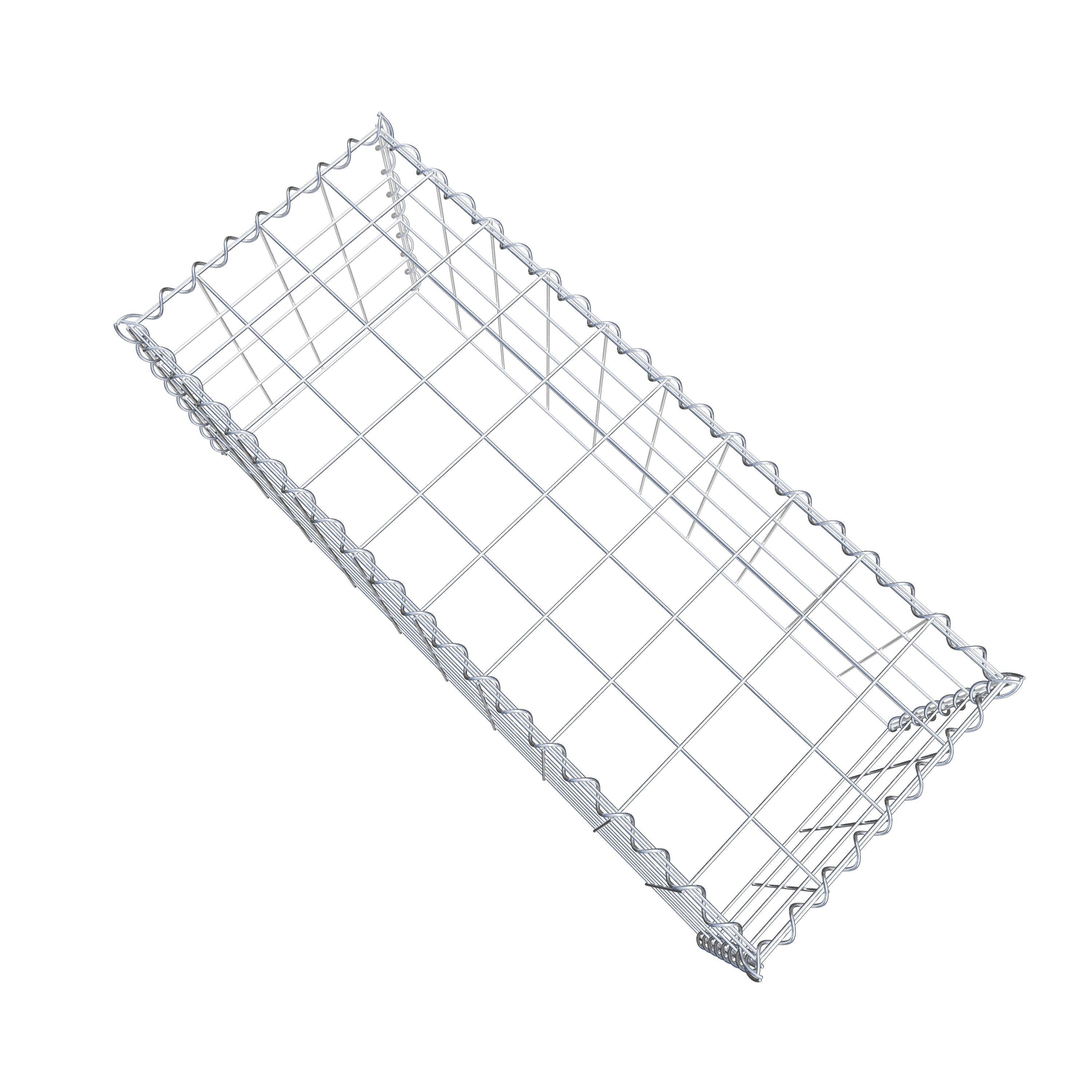 Gavión complementario tipo 3 100 cm x 40 cm x 40 cm (L x A x P), malla 10 cm x 10 cm, espiral