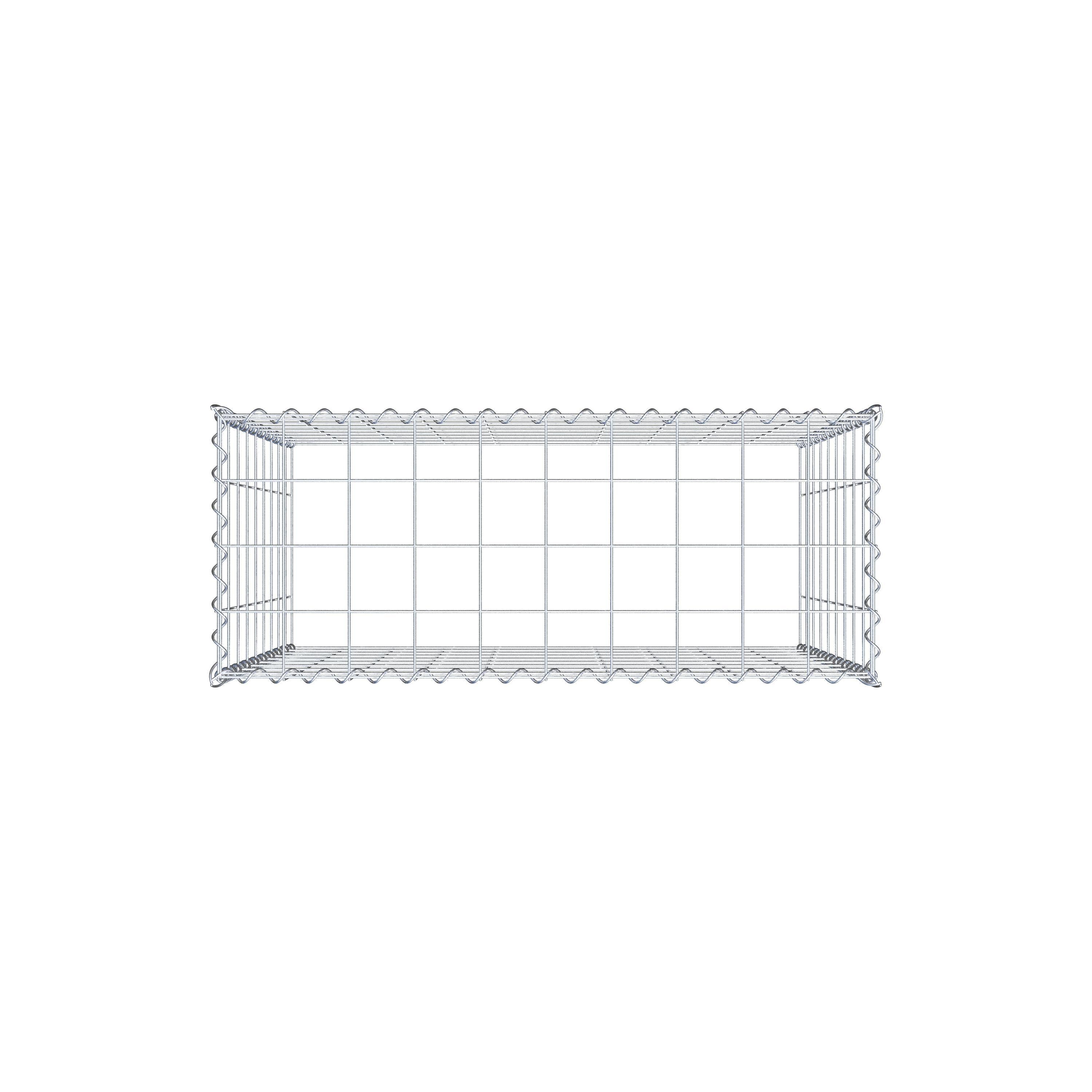 Gabbione aggiuntivo tipo 3 100 cm x 90 cm x 40 cm (L x H x P), maglia 10 cm x 10 cm, spirale