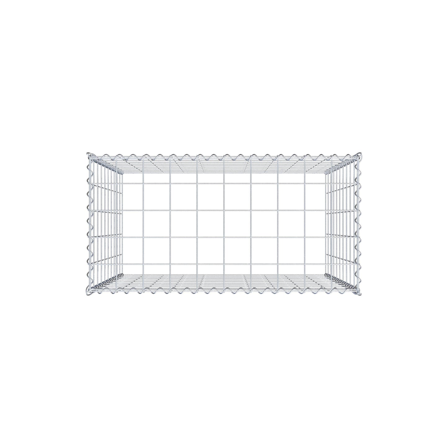 Anbaugabione Typ 3 100 cm x 100 cm x 50 cm (L x H x T), Maschenweite 10 cm x 10 cm, Spirale