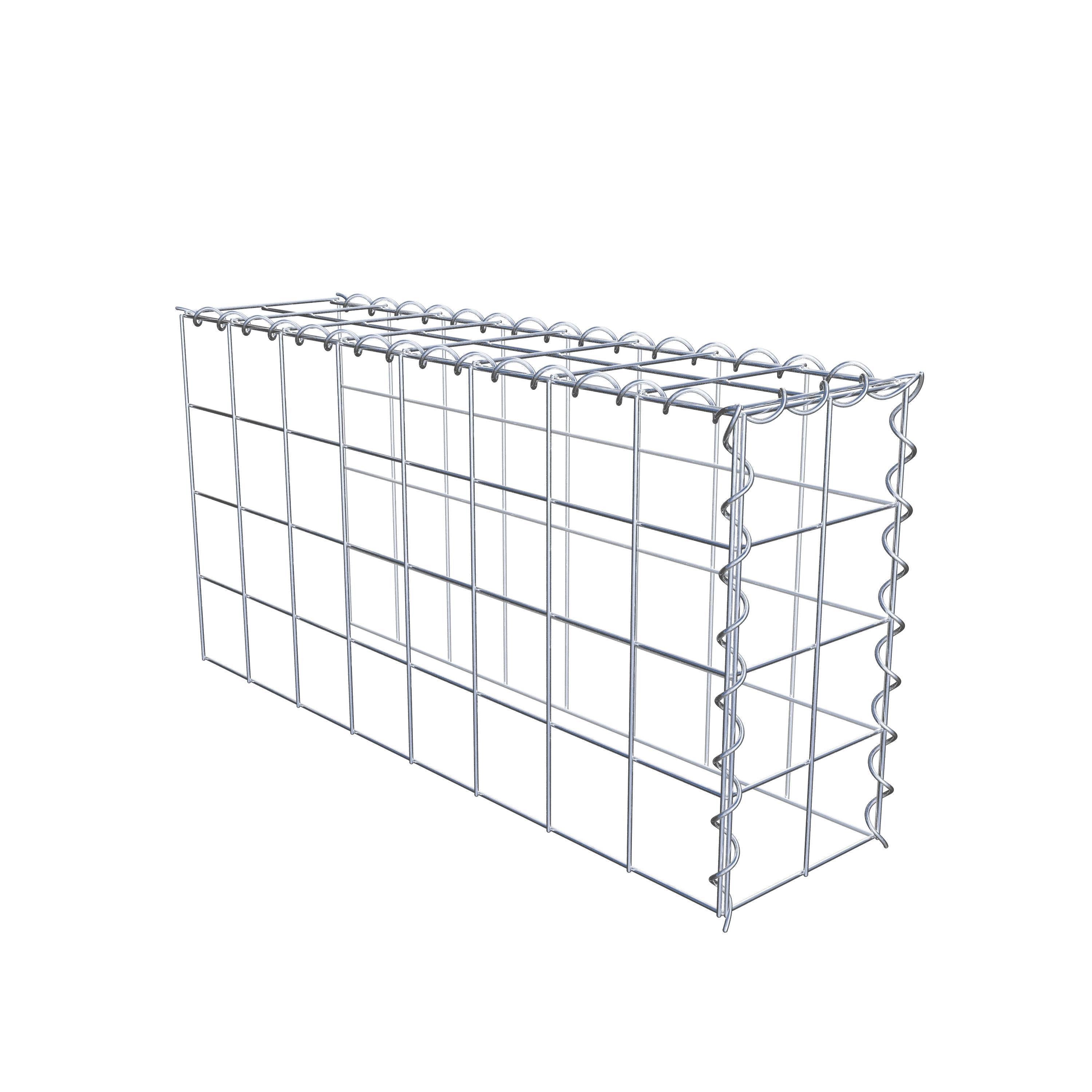 Gavión complementario tipo 4 80 cm x 40 cm x 20 cm (L x A x P), malla 10 cm x 10 cm, en espiral