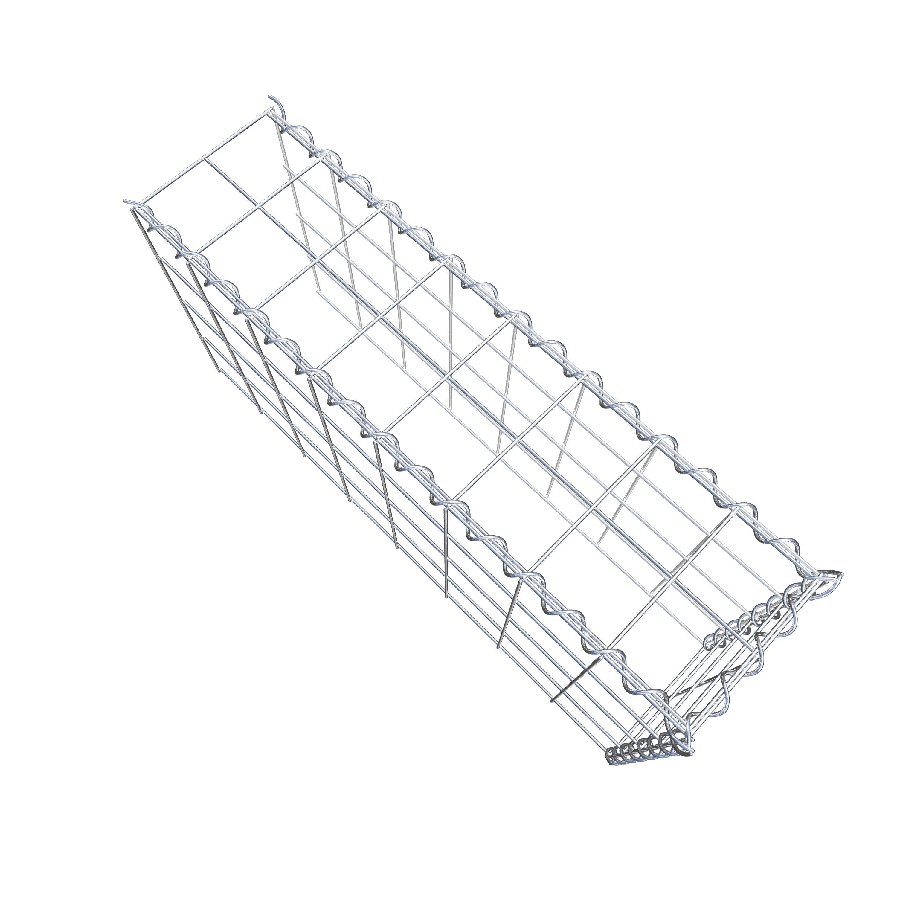 Gavión complementario tipo 4 80 cm x 40 cm x 20 cm (L x A x P), malla 10 cm x 10 cm, en espiral