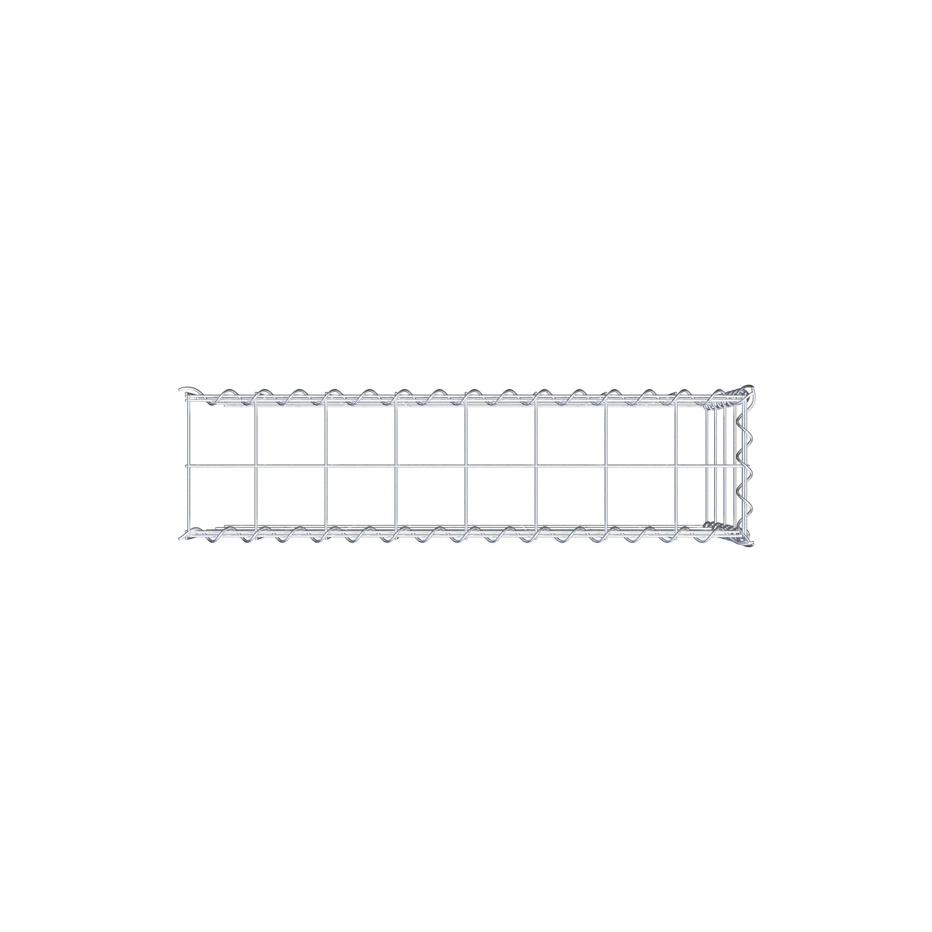 Gavión complementario tipo 4 80 cm x 40 cm x 20 cm (L x A x P), malla 10 cm x 10 cm, en espiral