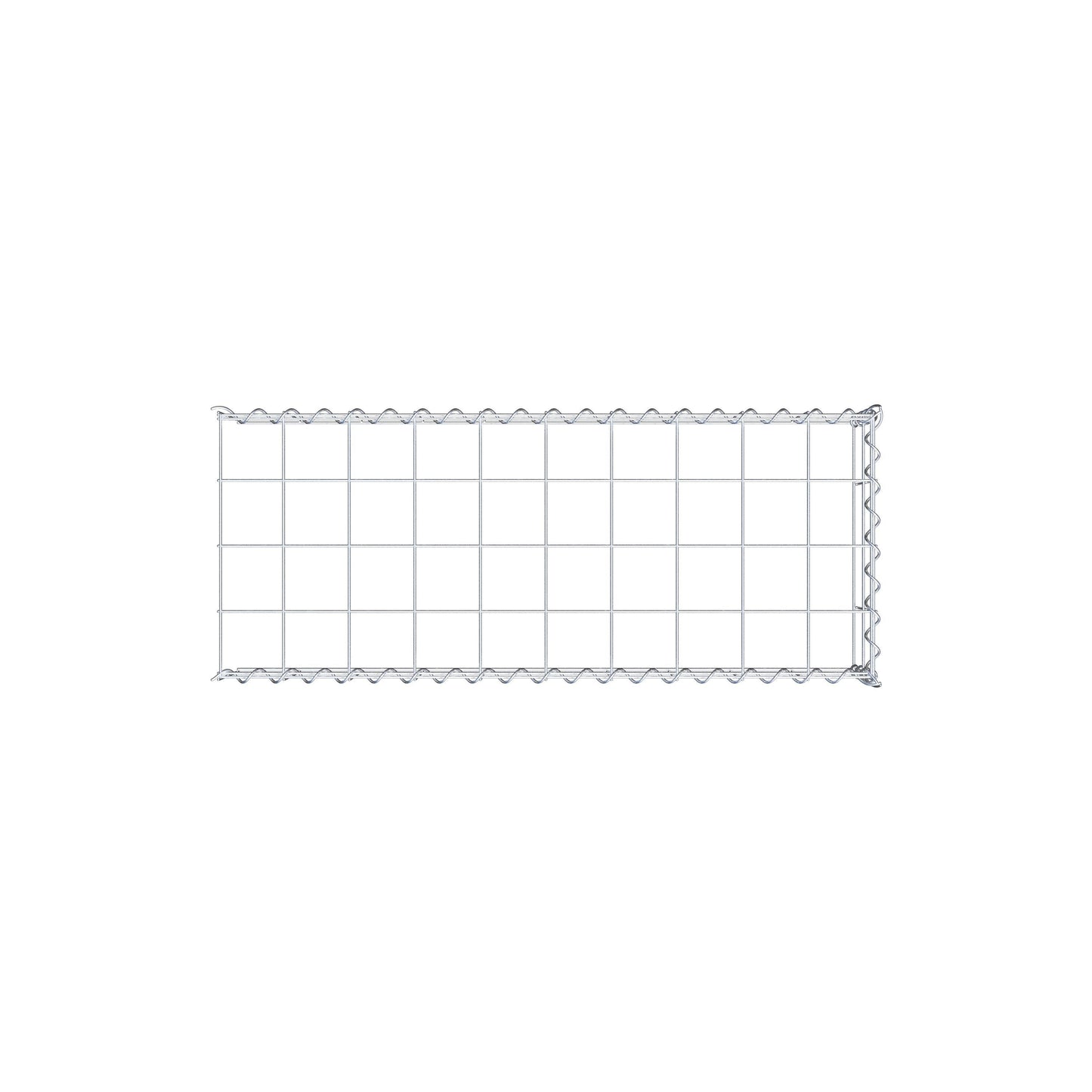 Anbaugabione Typ 4 100 cm x 20 cm x 40 cm (L x H x T), Maschenweite 10 cm x 10 cm, Spirale