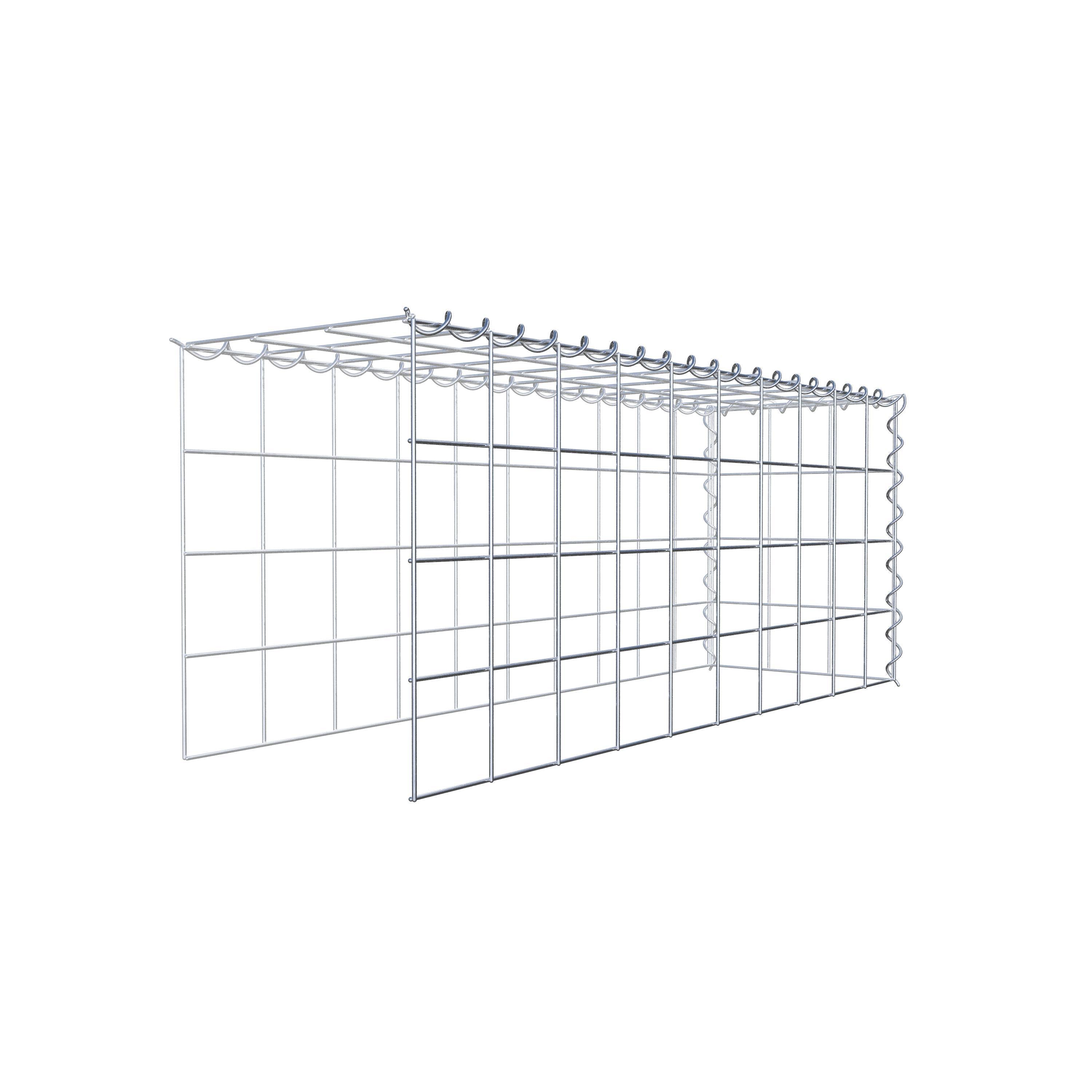 Gabião tipo 4 100 cm x 40 cm x 30 cm (C x A x P), malhagem 10 cm x 10 cm, espiral