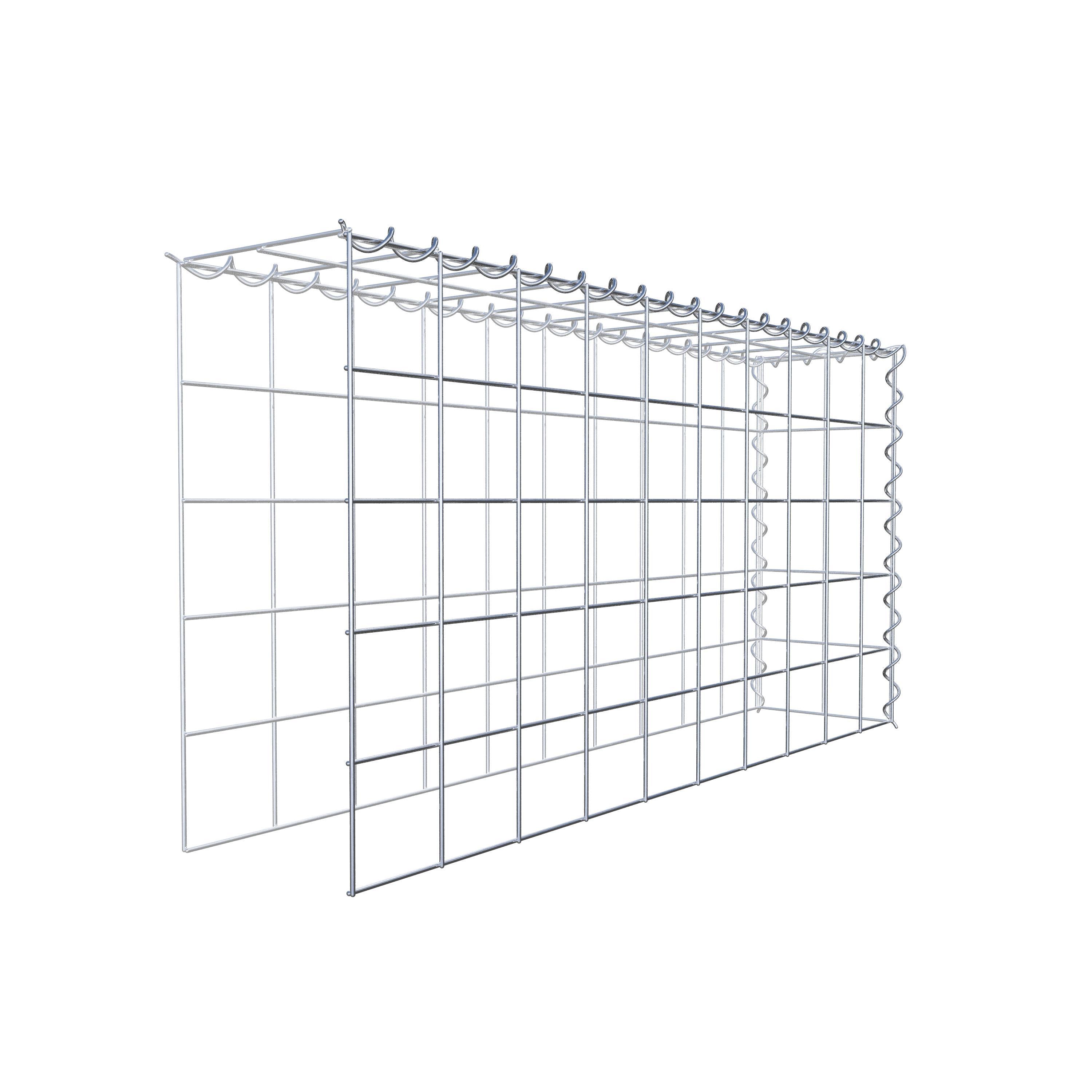 Gabion rapporté type 4 100 cm x 50 cm x 20 cm (L x H x P), mailles 10 cm x 10 cm, spirale
