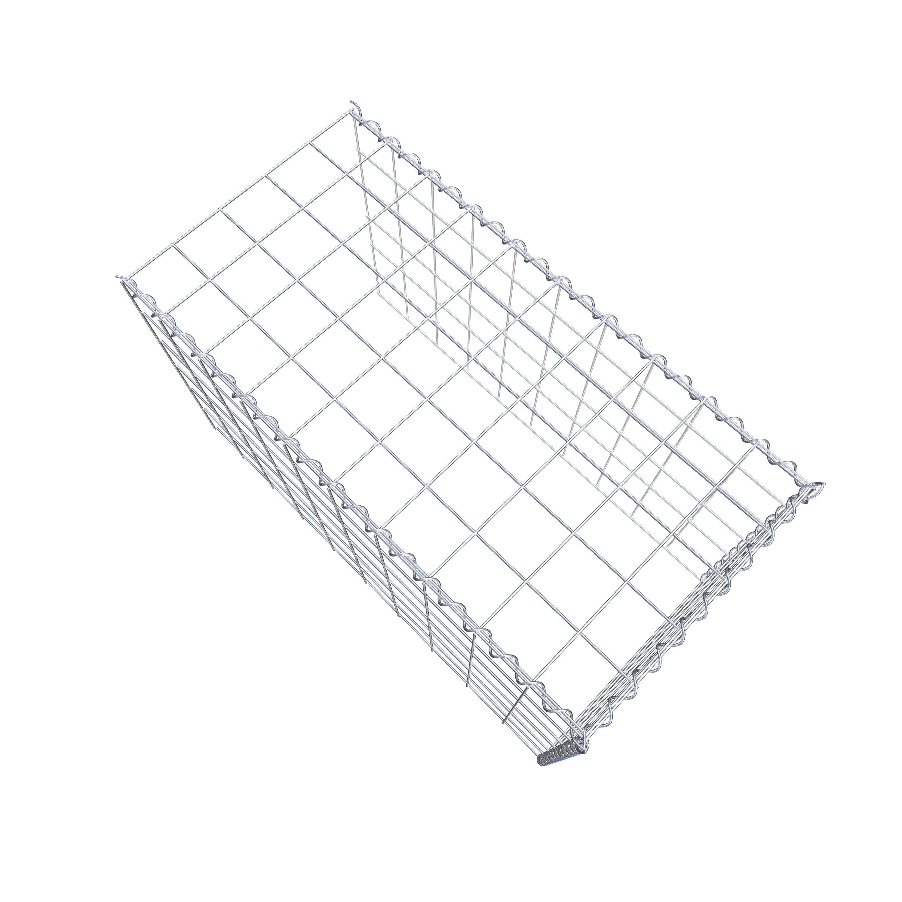 Add-on schanskorf type 4 100 cm x 60 cm x 50 cm (L x H x D), maaswijdte 10 cm x 10 cm, spiraal
