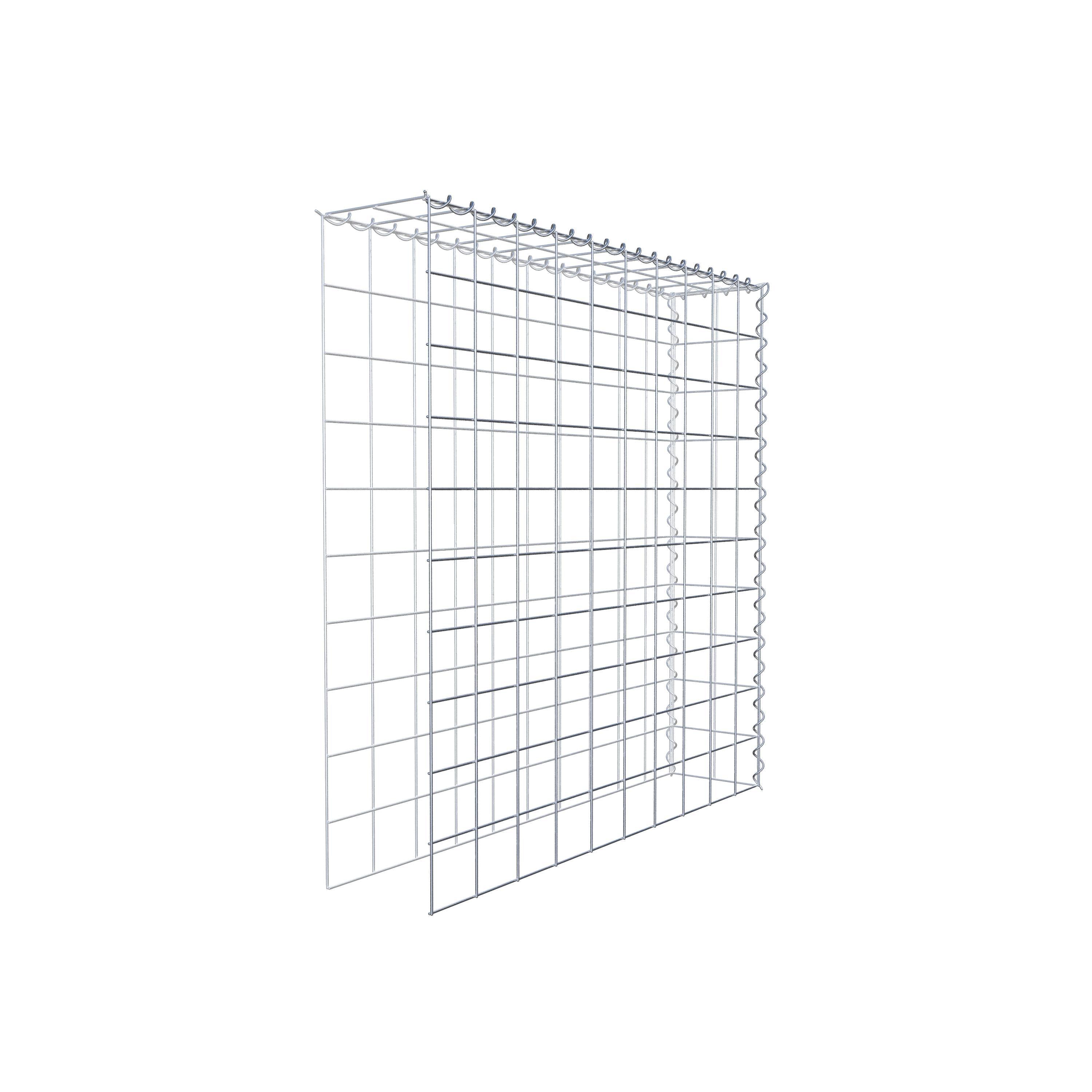 Gavión complementario tipo 4 100 cm x 100 cm x 20 cm (L x A x P), malla 10 cm x 10 cm, espiral