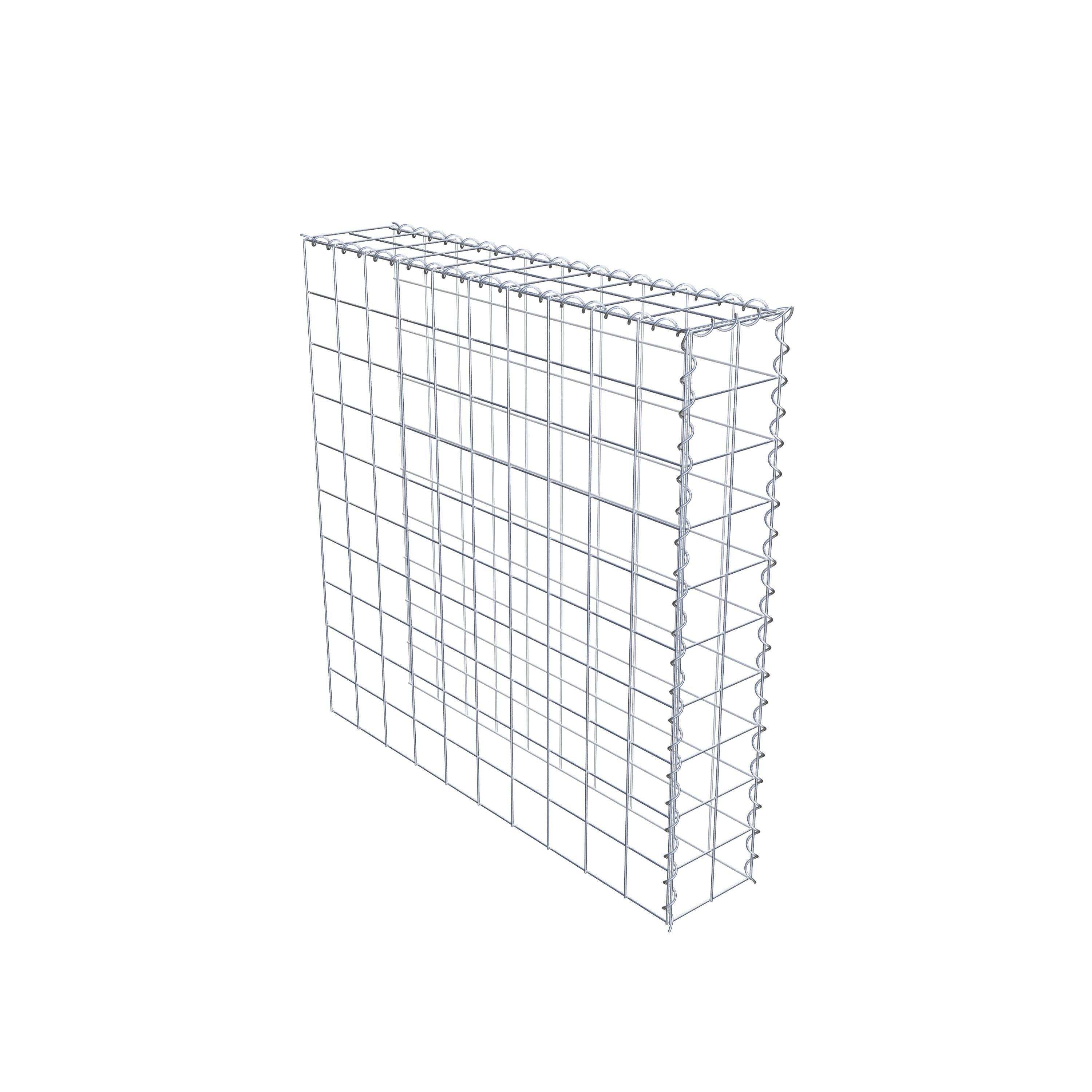 Gavión complementario tipo 4 100 cm x 100 cm x 20 cm (L x A x P), malla 10 cm x 10 cm, espiral