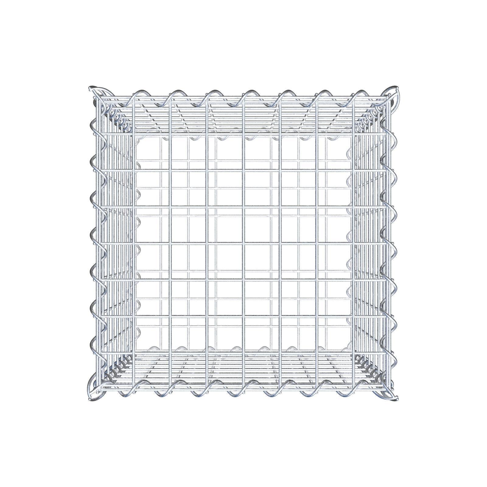 Gabbione 40 cm x 40 cm x 40 cm (L x H x P), maglia 5 cm x 5 cm, spirale