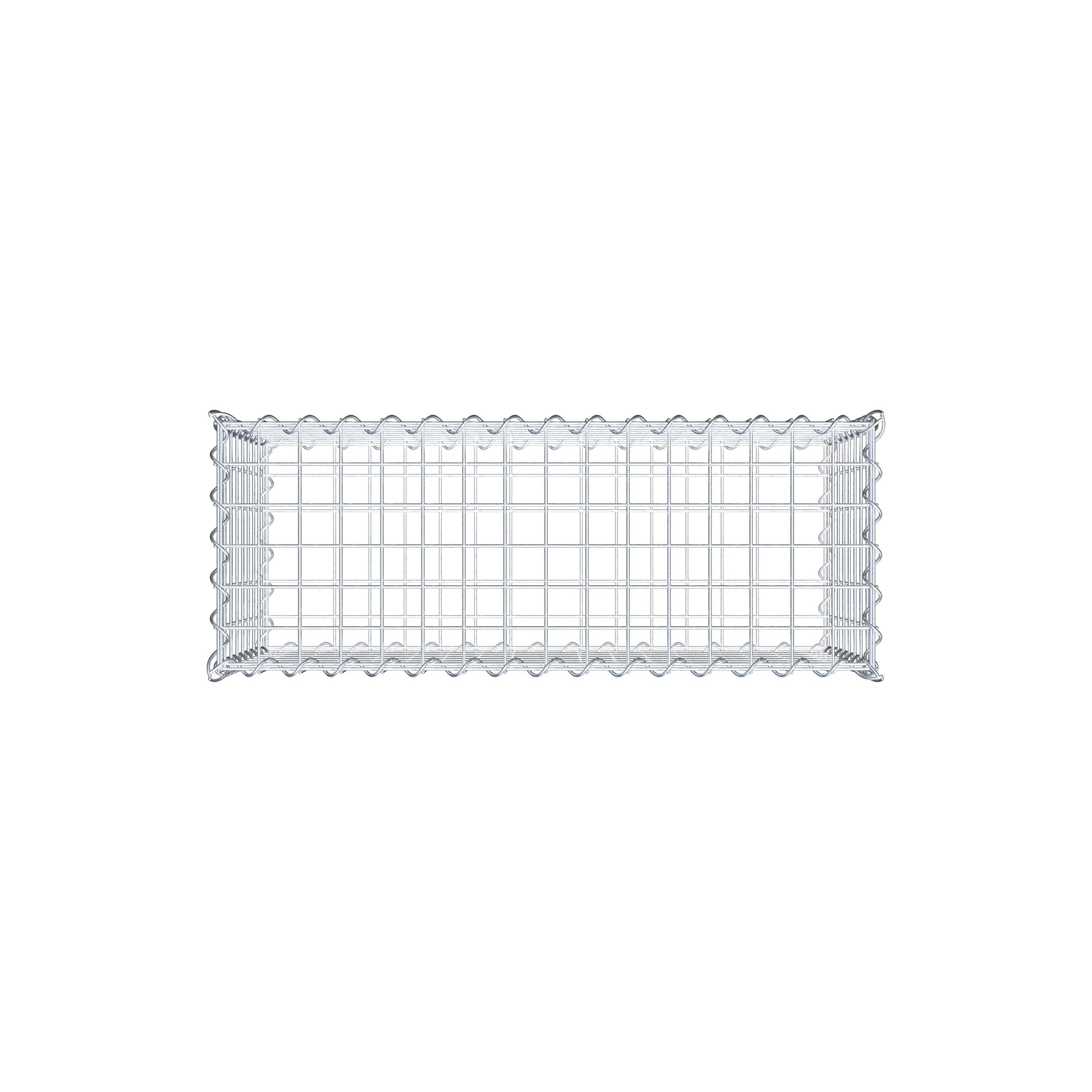 Gabion 80 cm x 40 cm x 30 cm (L x H x P), mailles 5 cm x 5 cm, spirale
