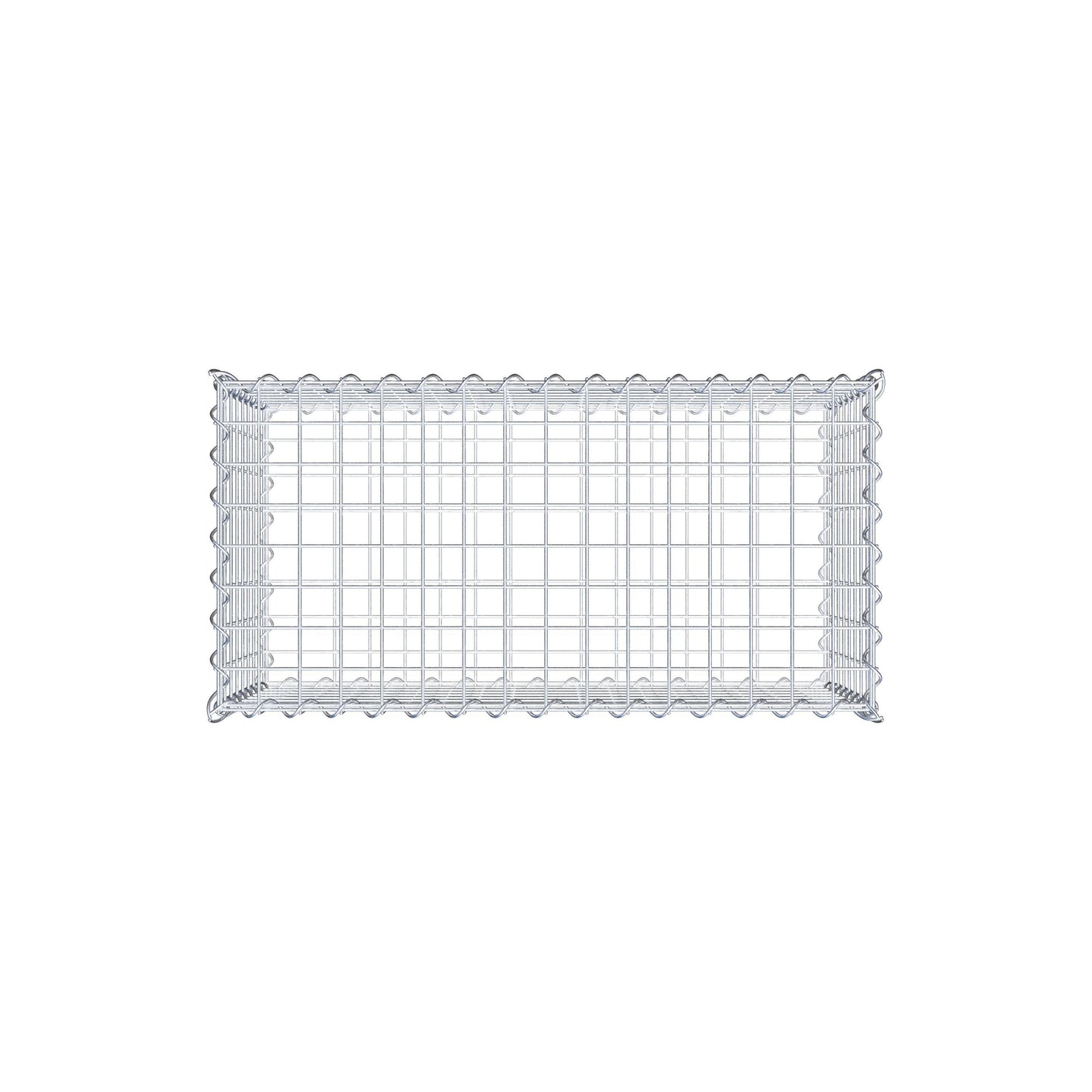 Gabion 80 cm x 40 cm x 40 cm (L x H x D), maskstorlek 5 cm x 5 cm, spiral