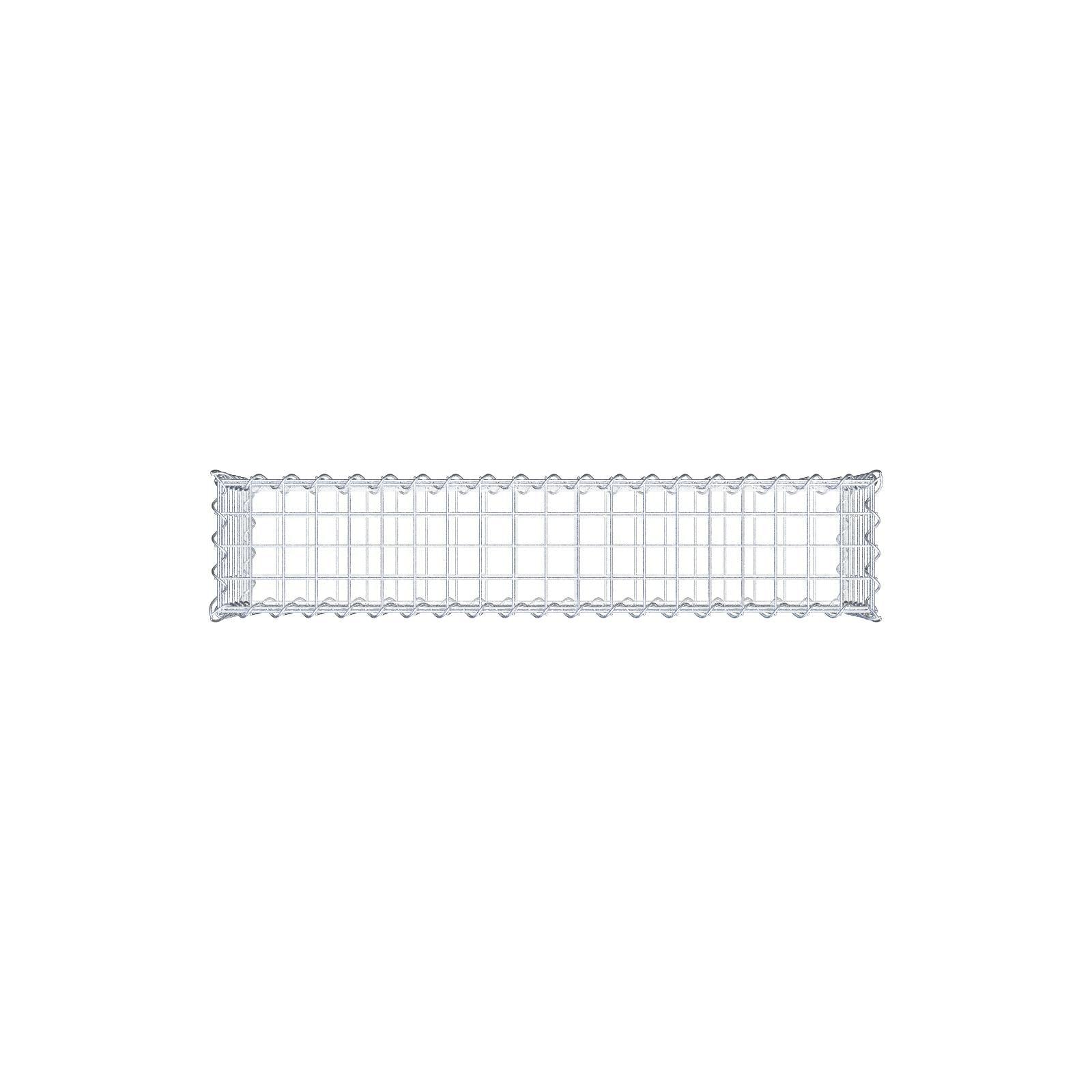 Gabione 100 cm x 30 cm x 20 cm (L x H x T), Maschenweite 5 cm x 5 cm, Spirale