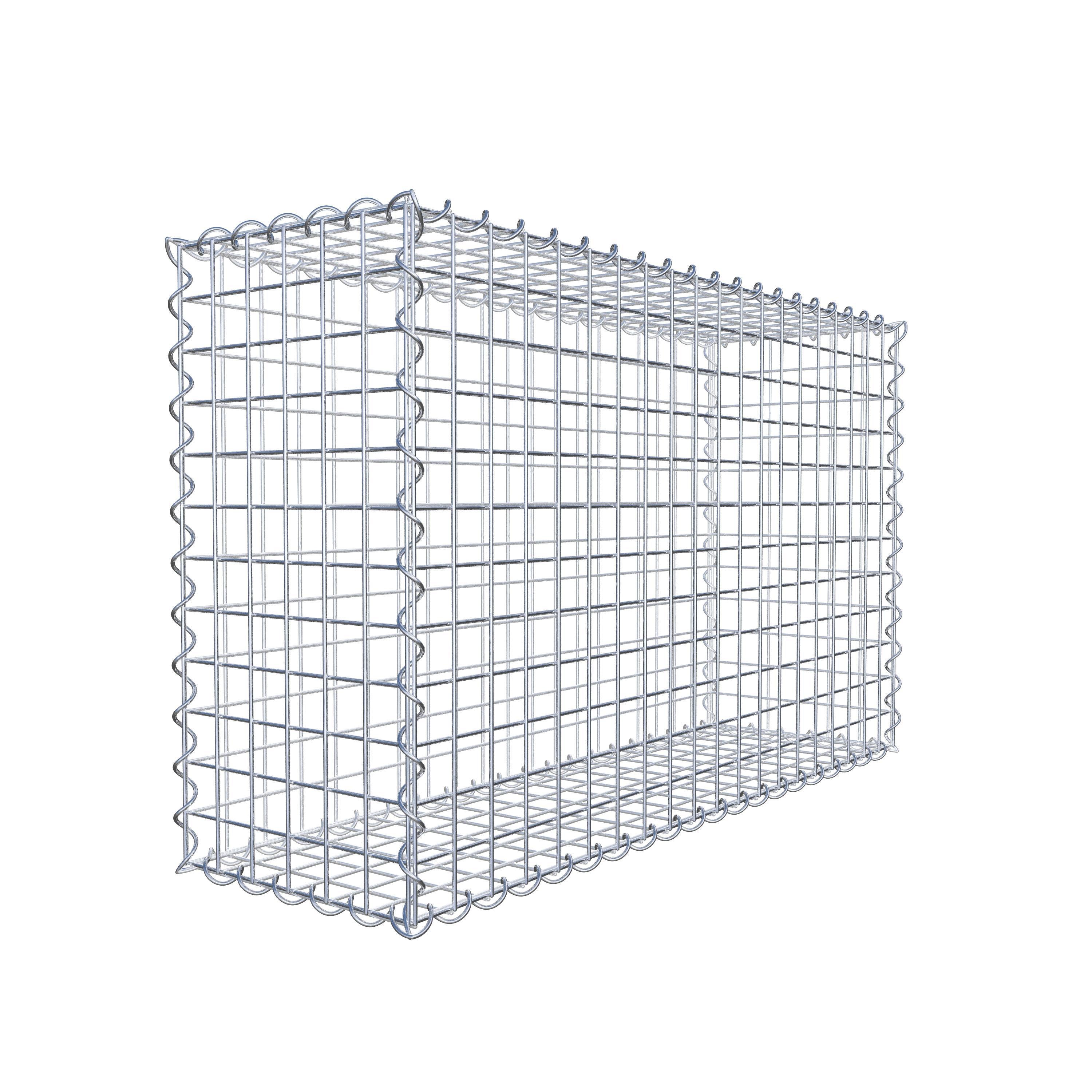 Gabione 100 cm x 60 cm x 30 cm (L x H x T), Maschenweite 5 cm x 5 cm, Spirale