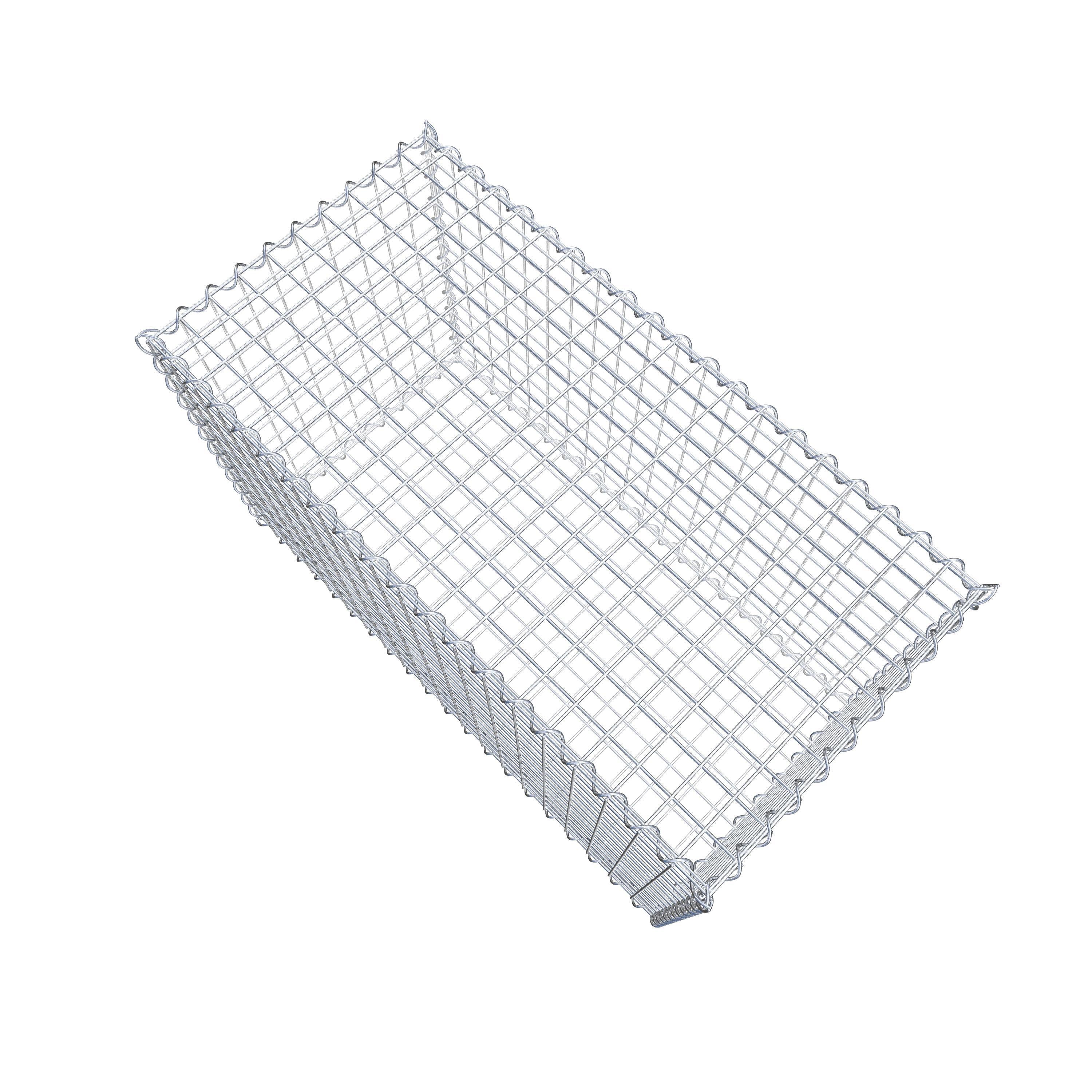 Gabion 100 cm x 60 cm x 50 cm (L x H x D), mesh size 5 cm x 5 cm, spiral