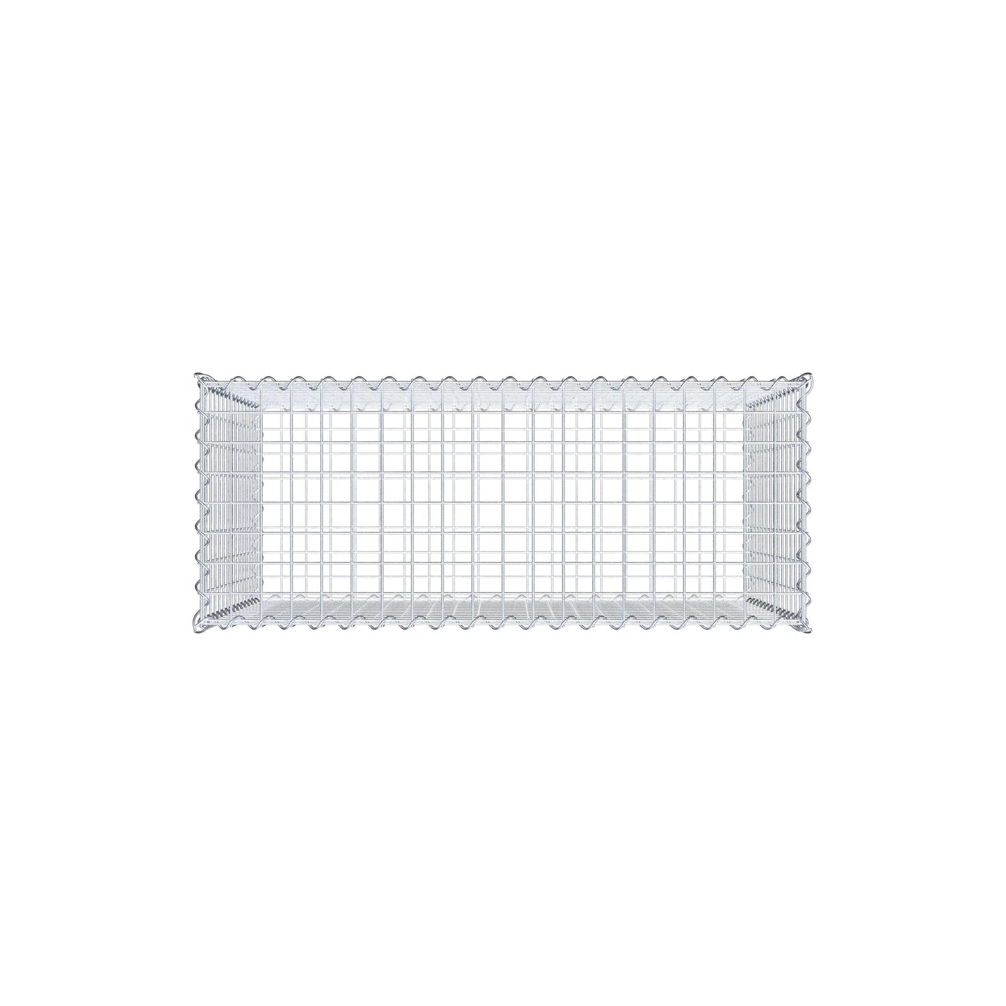 Gabion 100 cm x 70 cm x 40 cm (L x H x D), maskstorlek 5 cm x 5 cm, spiral