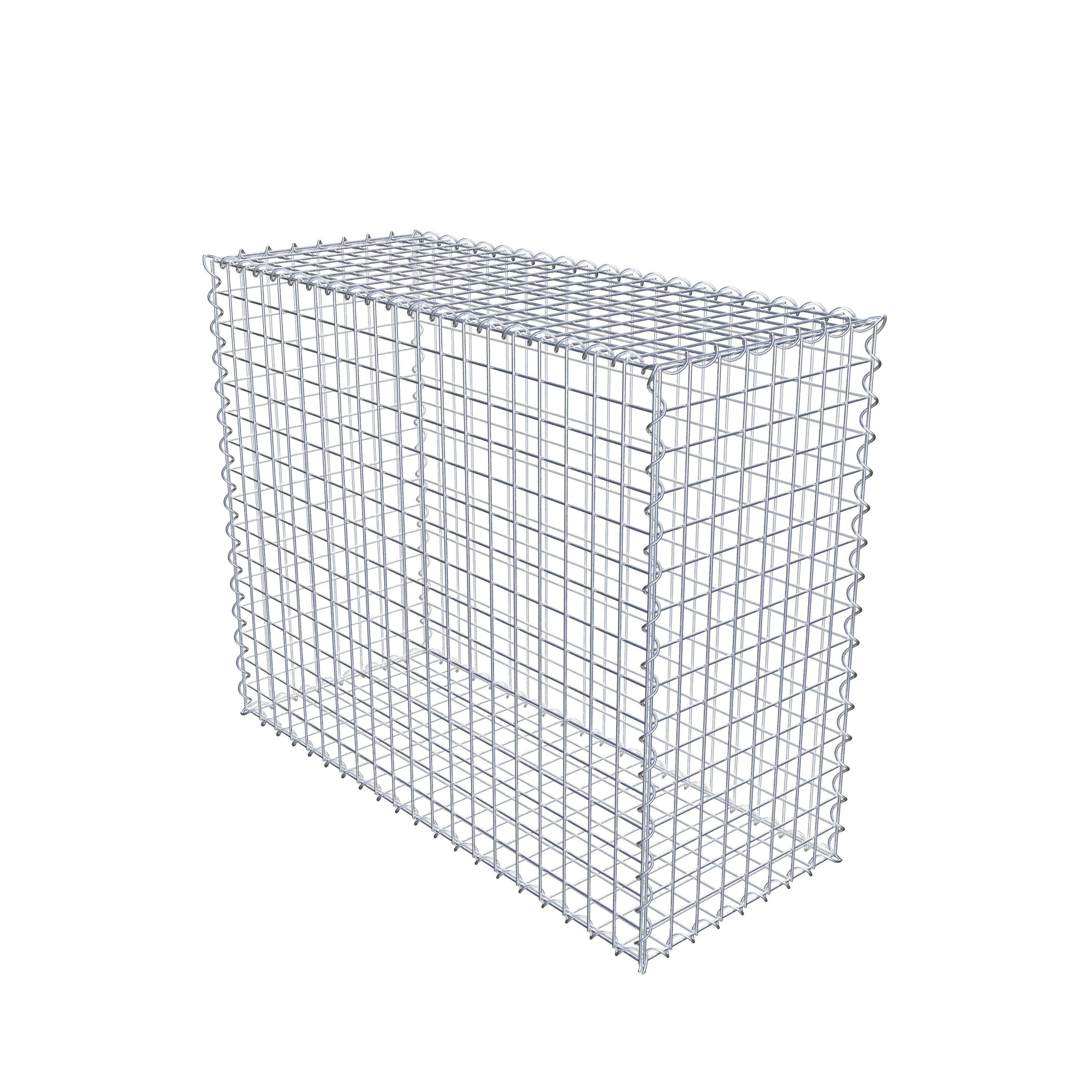 Gabion 100 cm x 80 cm x 40 cm (L x H x P), mailles 5 cm x 5 cm, spirale