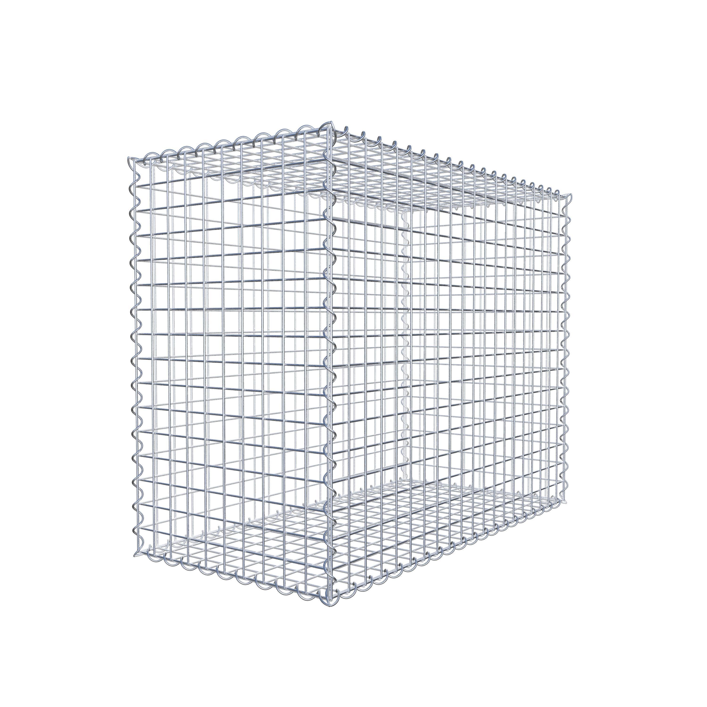 Gabion 100 cm x 80 cm x 50 cm (L x H x P), mailles 5 cm x 5 cm, spirale
