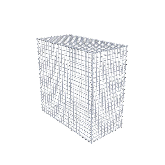 Gabione 100 cm x 100 cm x 50 cm (L x H x T), Maschenweite 5 cm x 5 cm, Spirale