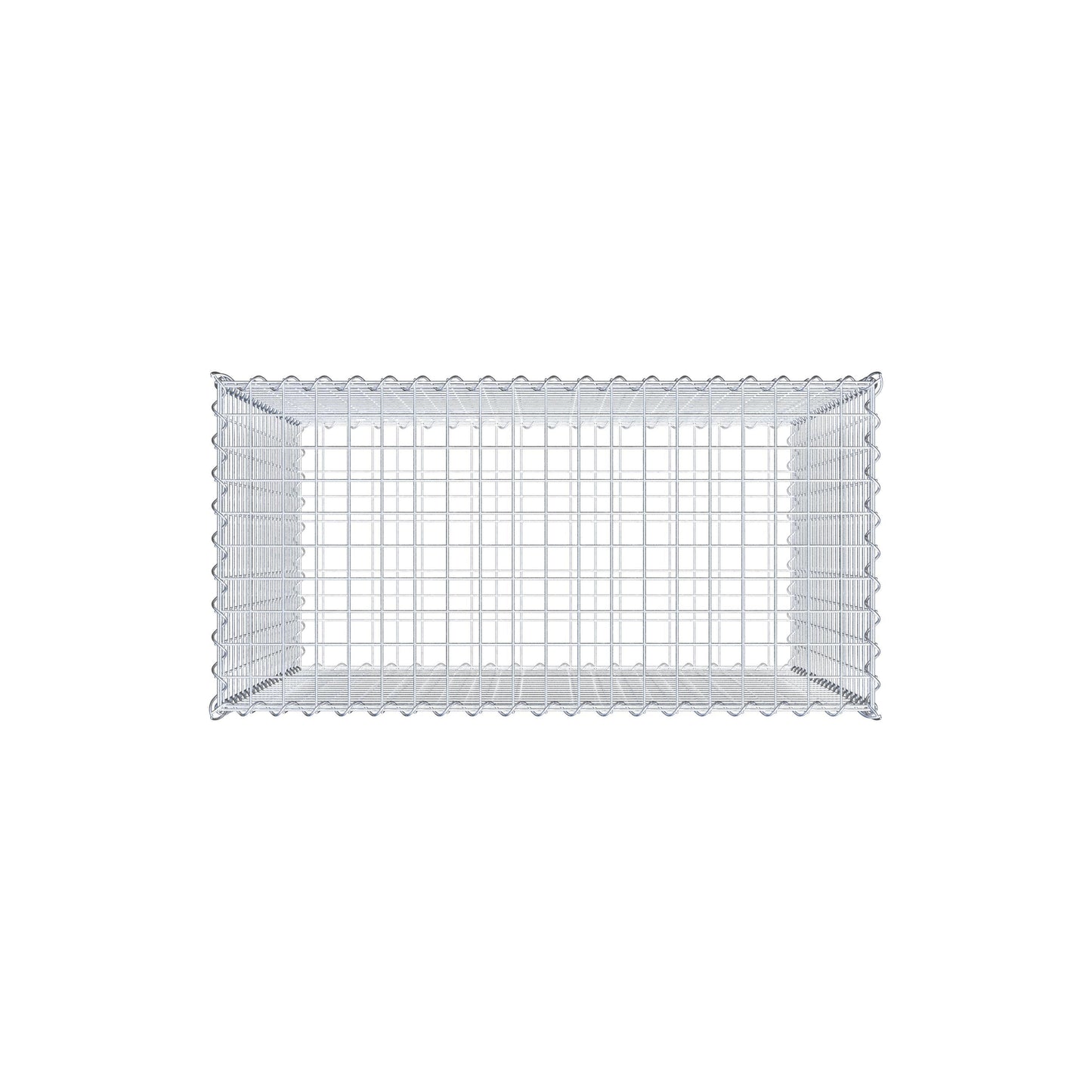 Gabion 100 cm x 100 cm x 50 cm (L x H x D), maskstorlek 5 cm x 5 cm, spiral
