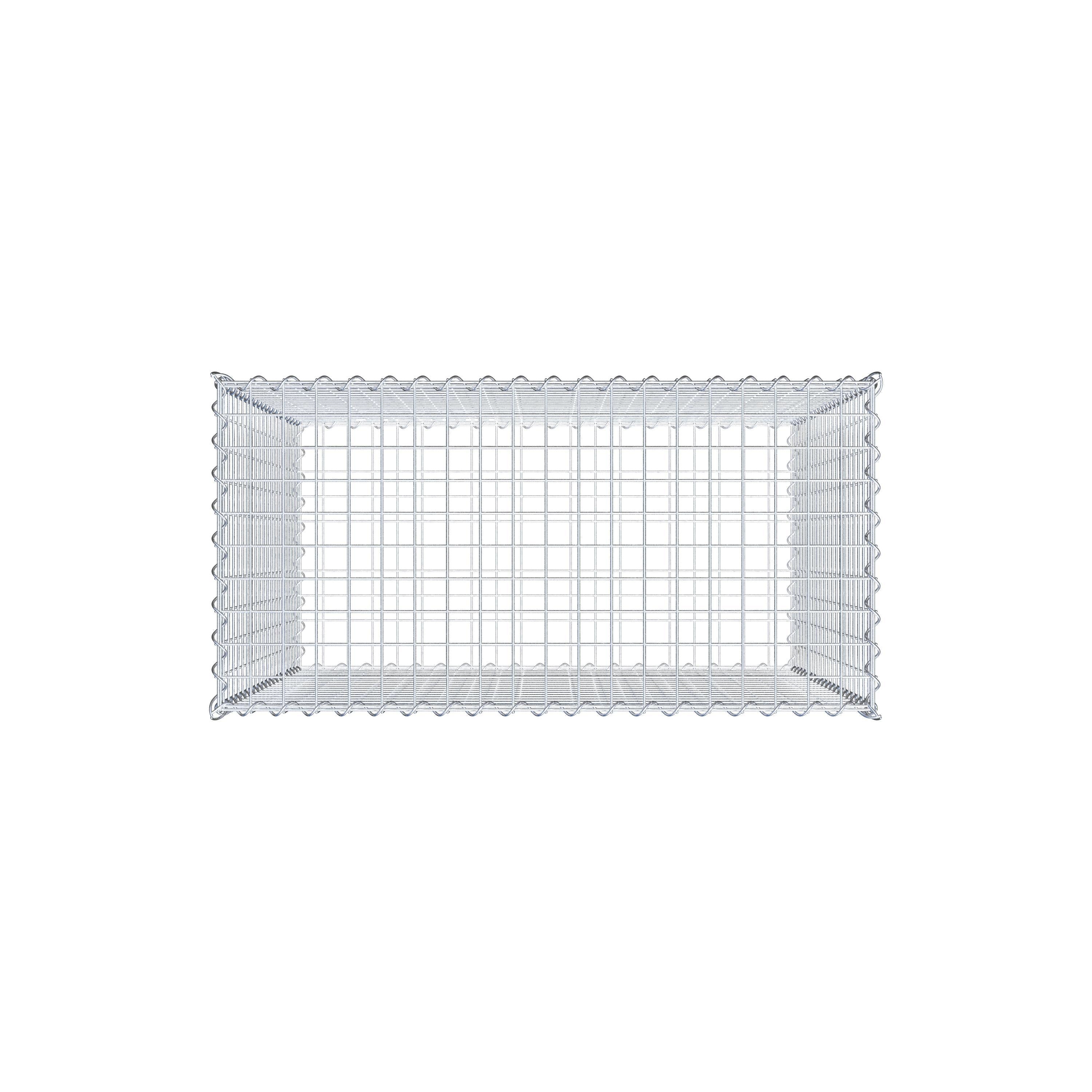 Gabion 100 cm x 100 cm x 50 cm (L x H x D), mesh size 5 cm x 5 cm, spiral