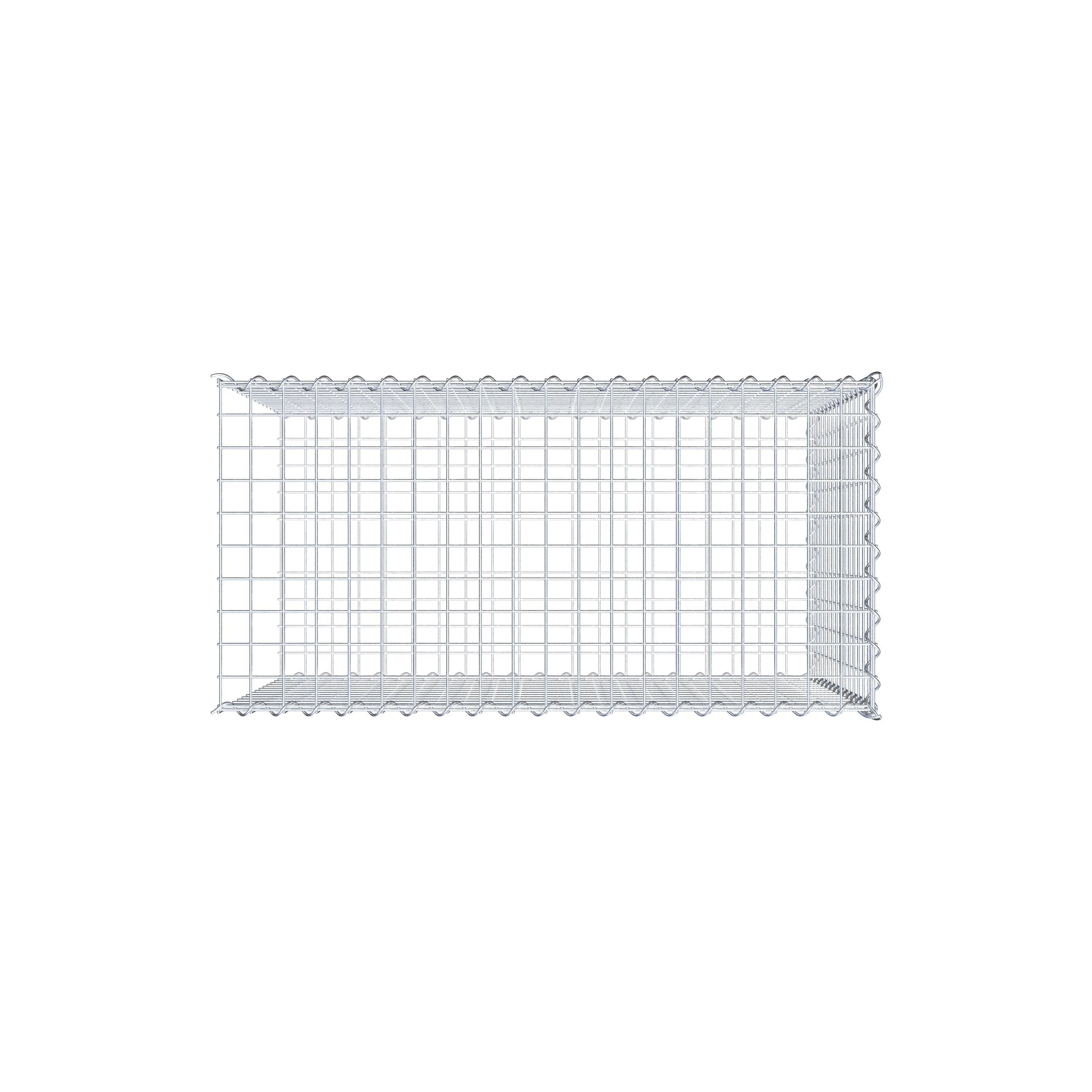 Gabbione aggiuntivo tipo 2 100 cm x 70 cm x 50 cm (L x H x P), maglia 5 cm x 5 cm, a spirale